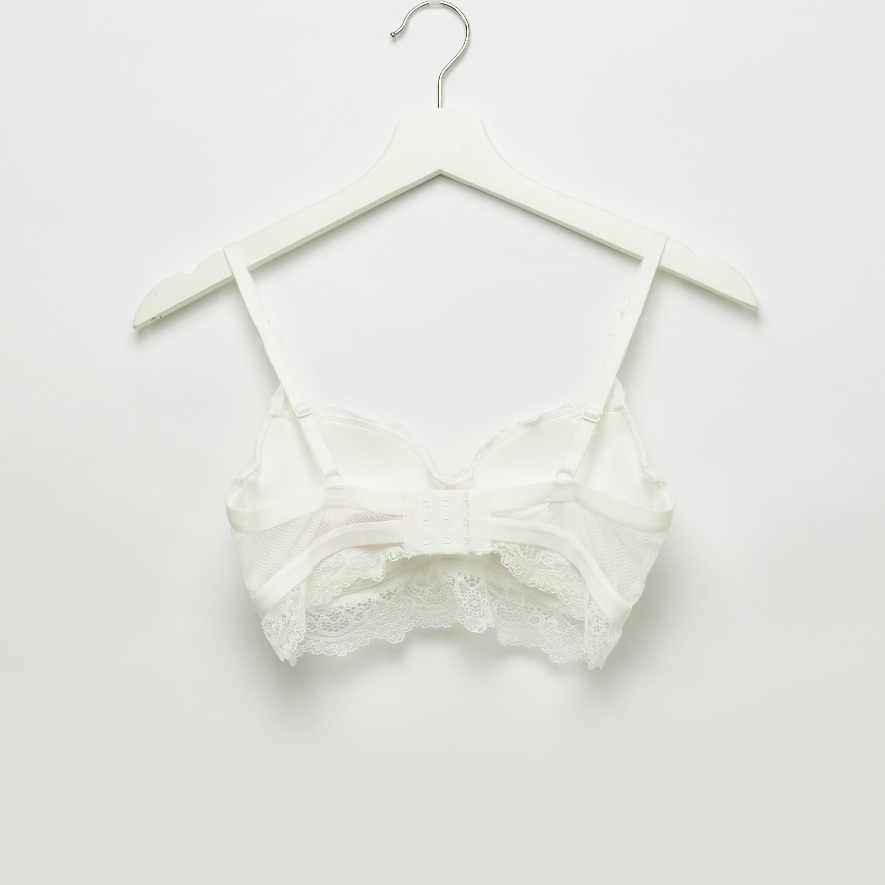 طقم سراويل داخلية وصدريّة ديمي مبطّنة بتفاصيل دانتيل-women-clothing-lingerie-lingeriesets-image-8