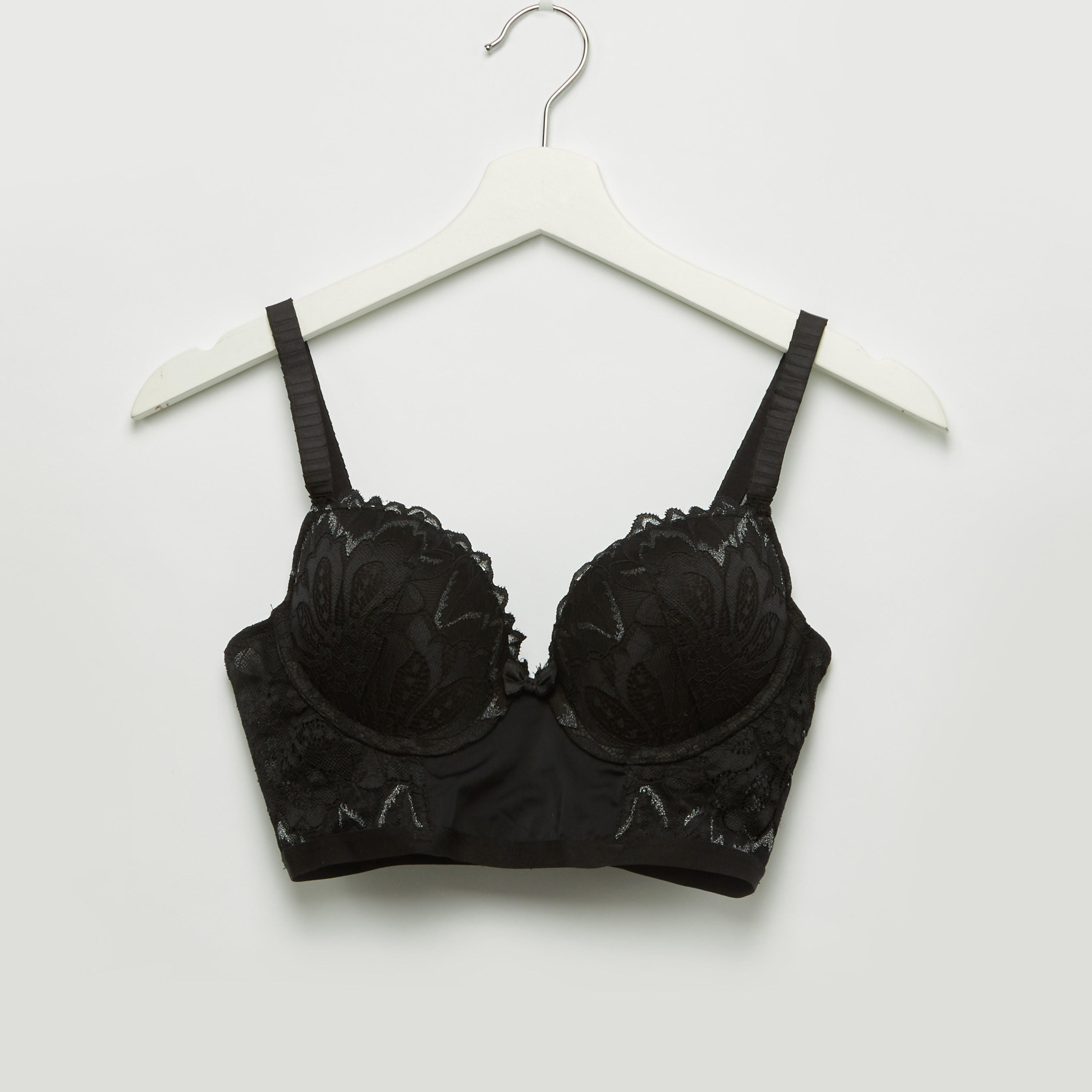 Lace Padded Demi Bra with High Leg Briefs-women-clothing-lingerie-lingeriesets-image-2