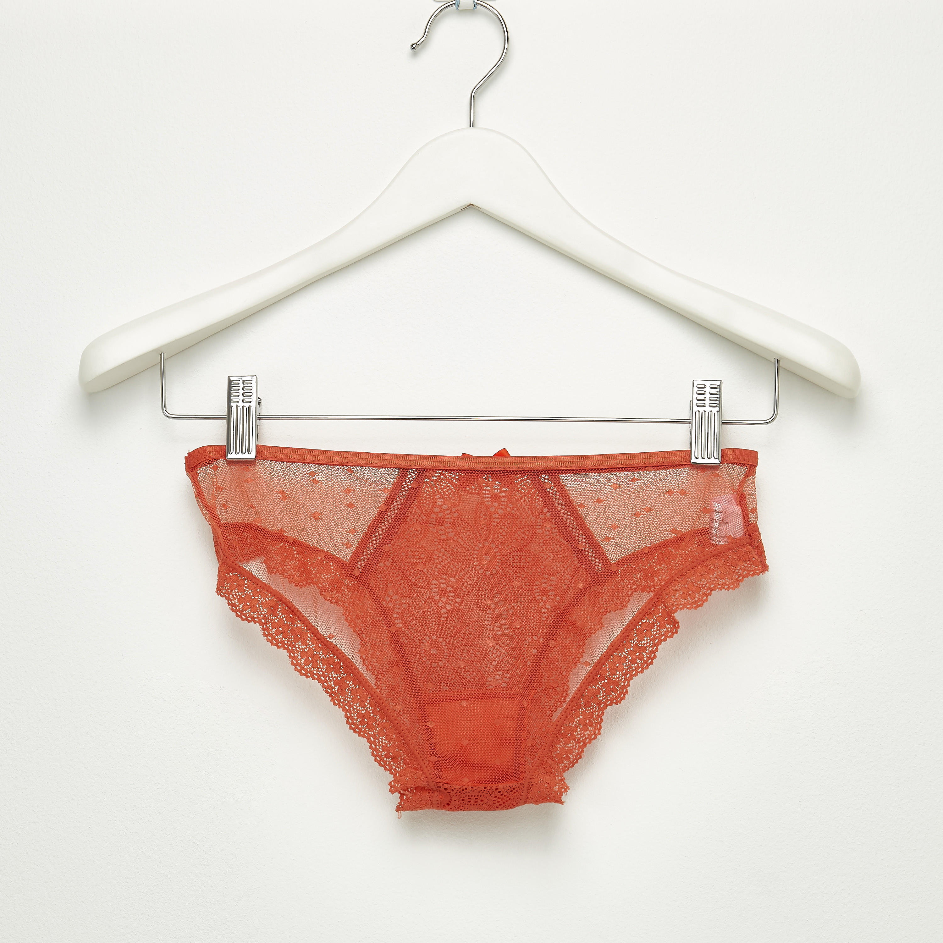 Lace Bikini Briefs with Elasticised Waistband-women-clothing-lingerie-panties-image-2