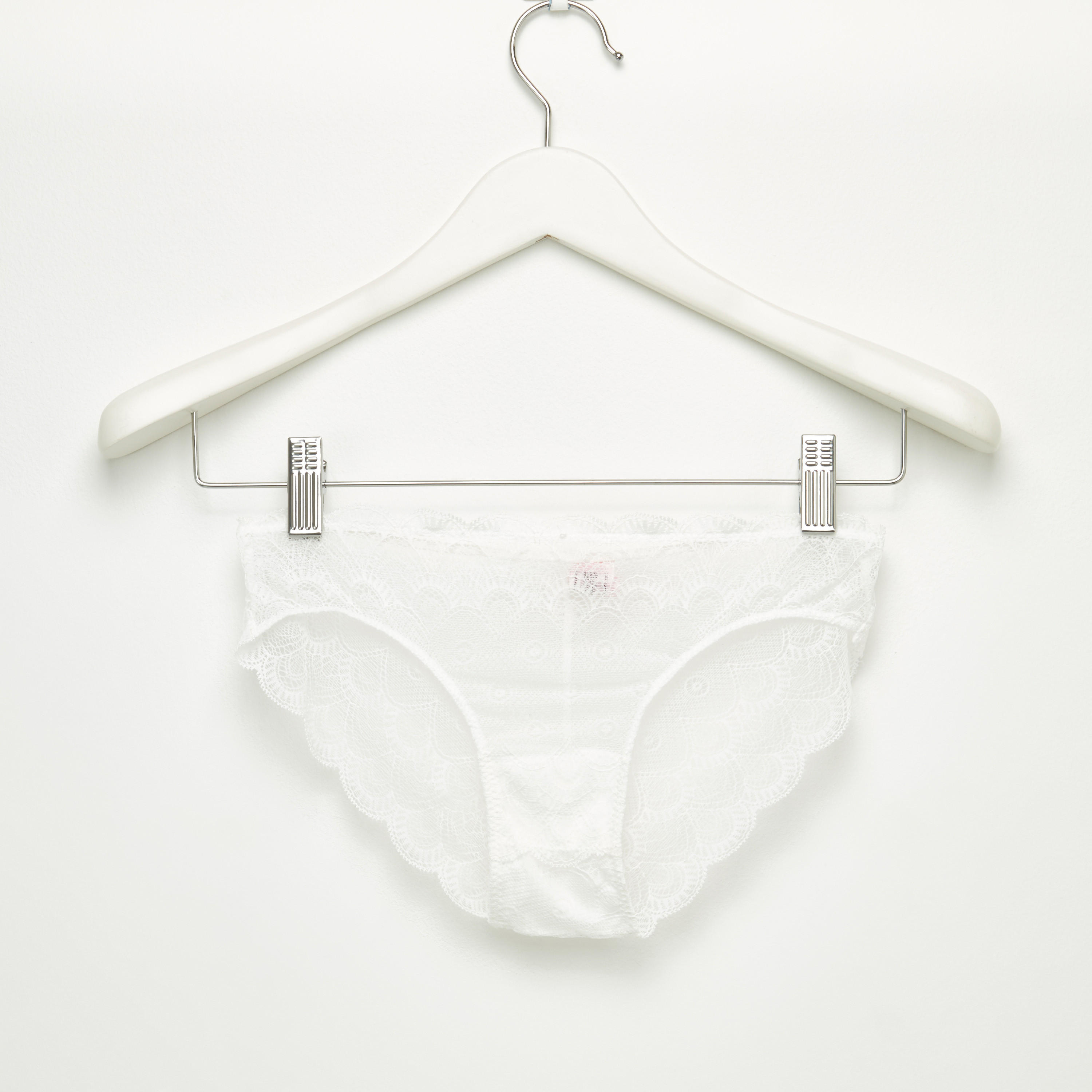 سراويل بيكيني بخصر مطّاطي وتفاصيل دانتيل-women-clothing-lingerie-panties-image-1
