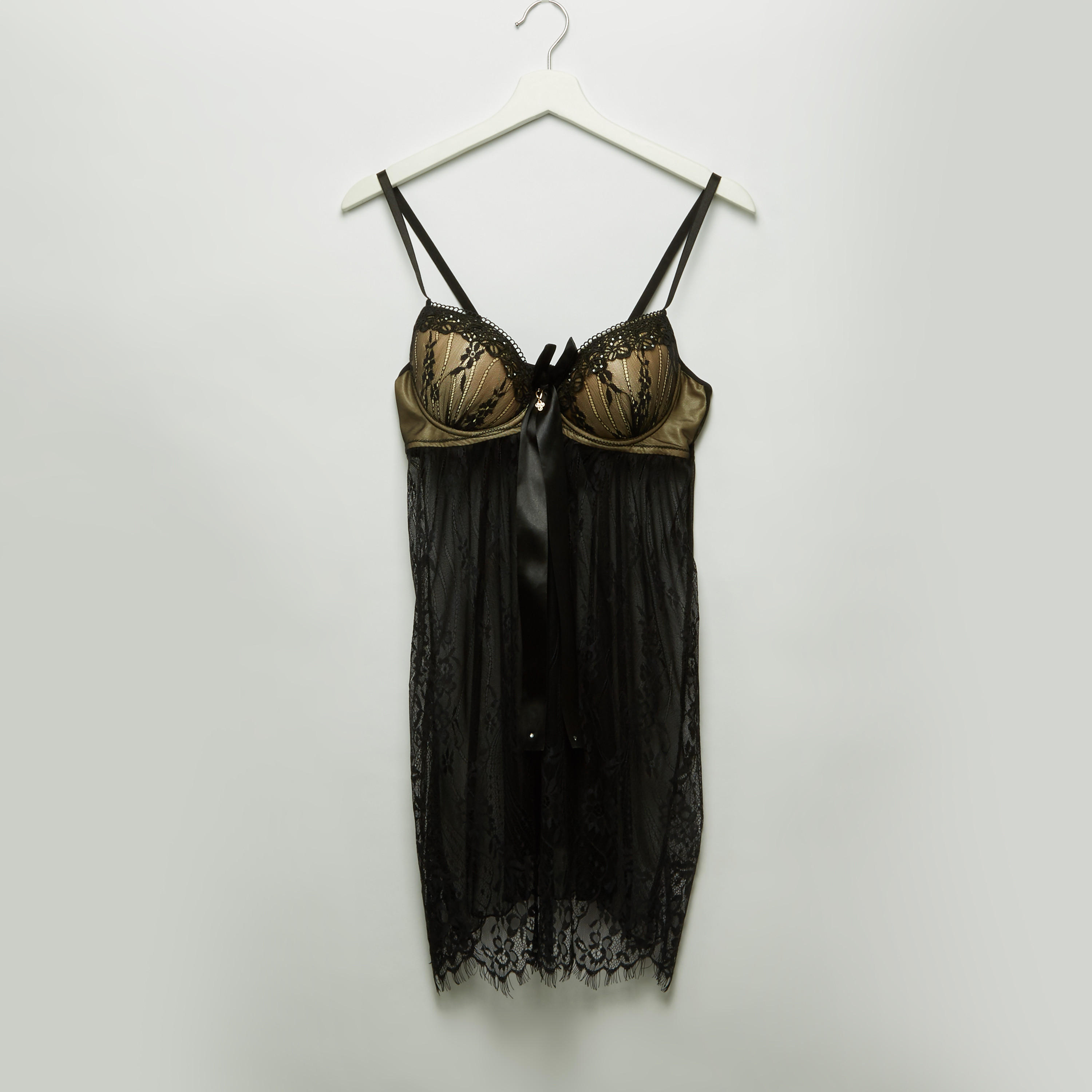 طقم ملابس نوم دانتيل من 3 قطع-women-clothing-nightwear-nighties-image-4