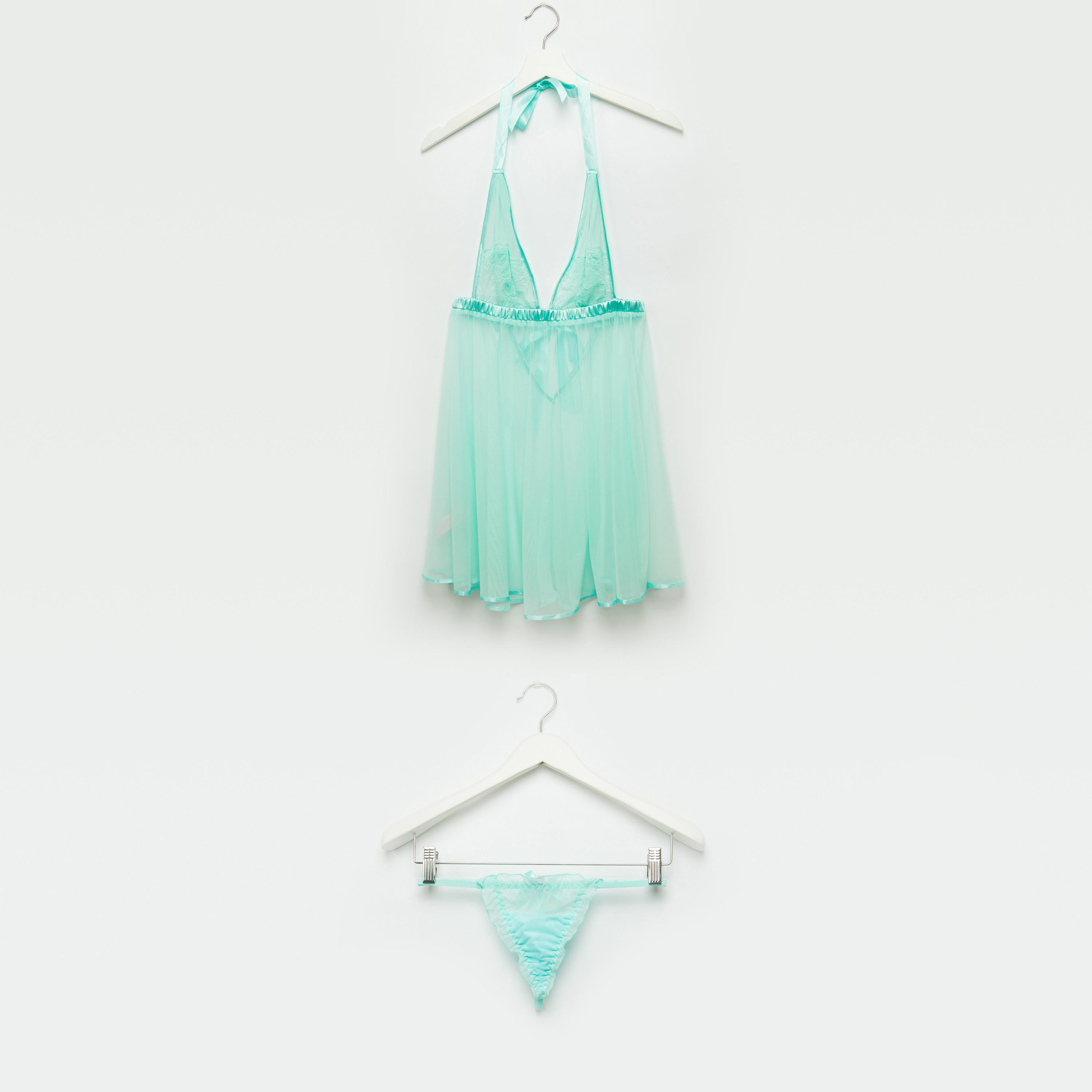Lace Detail Babydoll with Briefs-women-clothing-nightwear-pyjamas-longsets-image-1