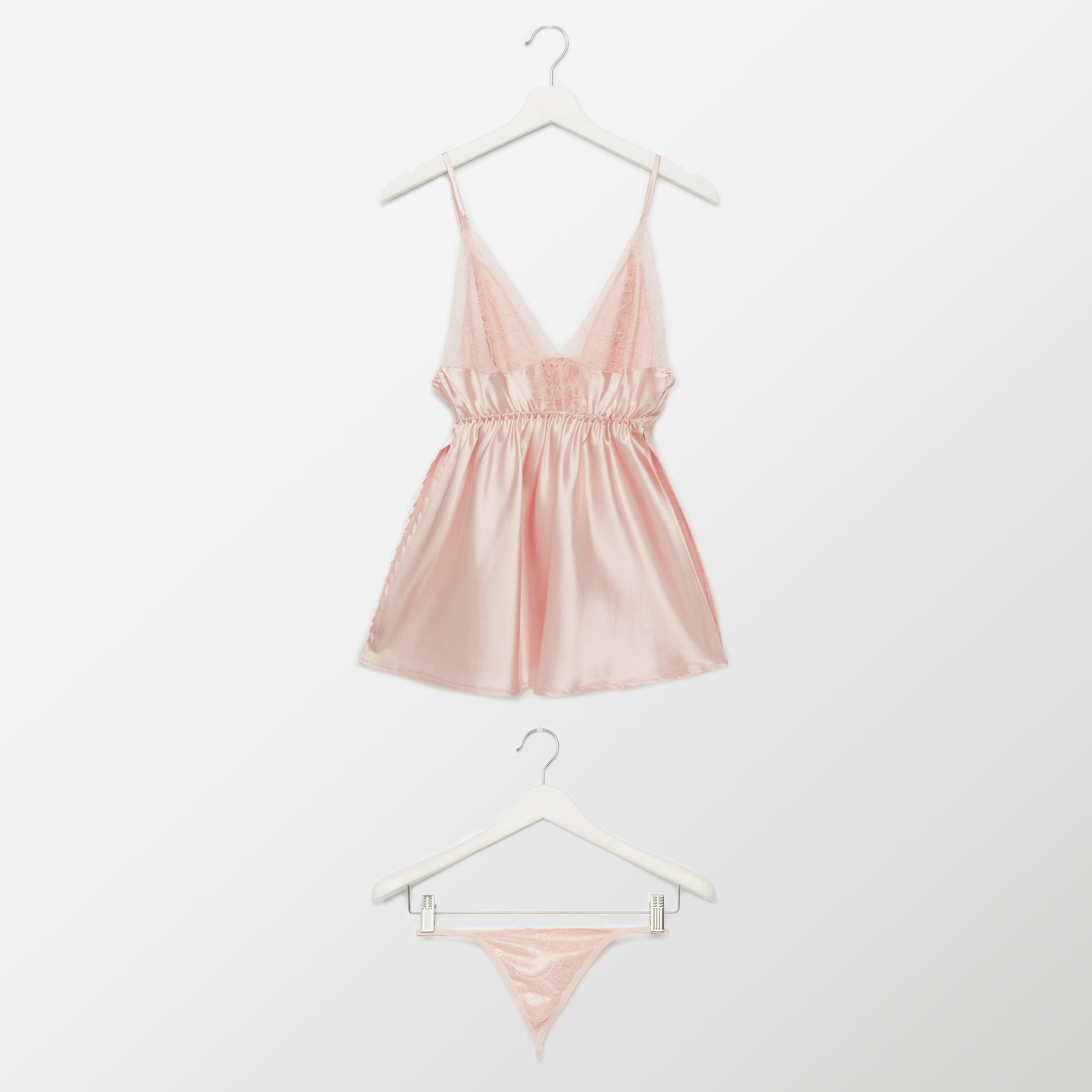 بيبي دول بتفاصيل دانتيل مع ثونج-women-clothing-lingerie-babydollsandbodysuits-image-1