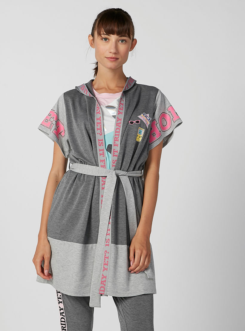 روب بقبعة وأربطة وطبعات-women-clothing-nightwear-robes-image-1