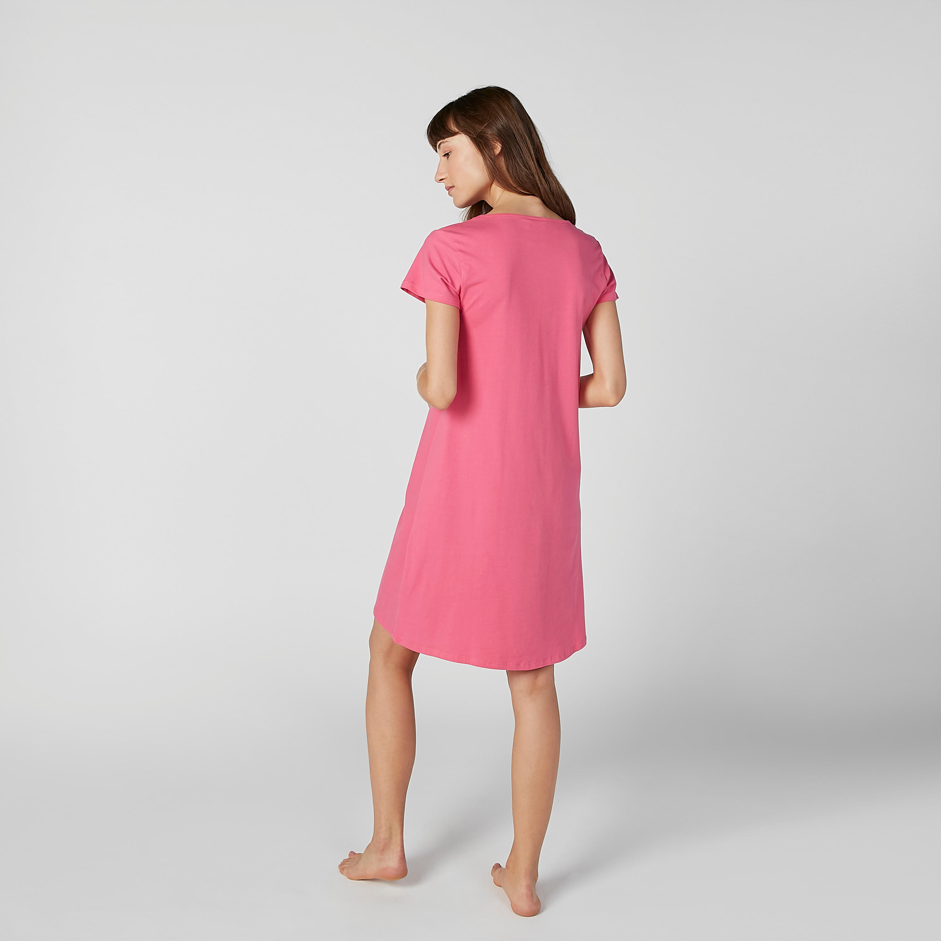 قميص نوم بياقة مستديرة وأكمام قصيرة وطبعات - طقم من قطعتين-women-clothing-nightwear-pyjamas-longsets-image-4