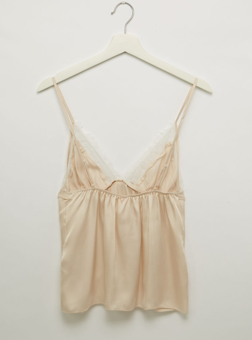 Lace Detail Sleeveless Top with Shorts-women-clothing-nightwear-pyjamas-longsets-image-4