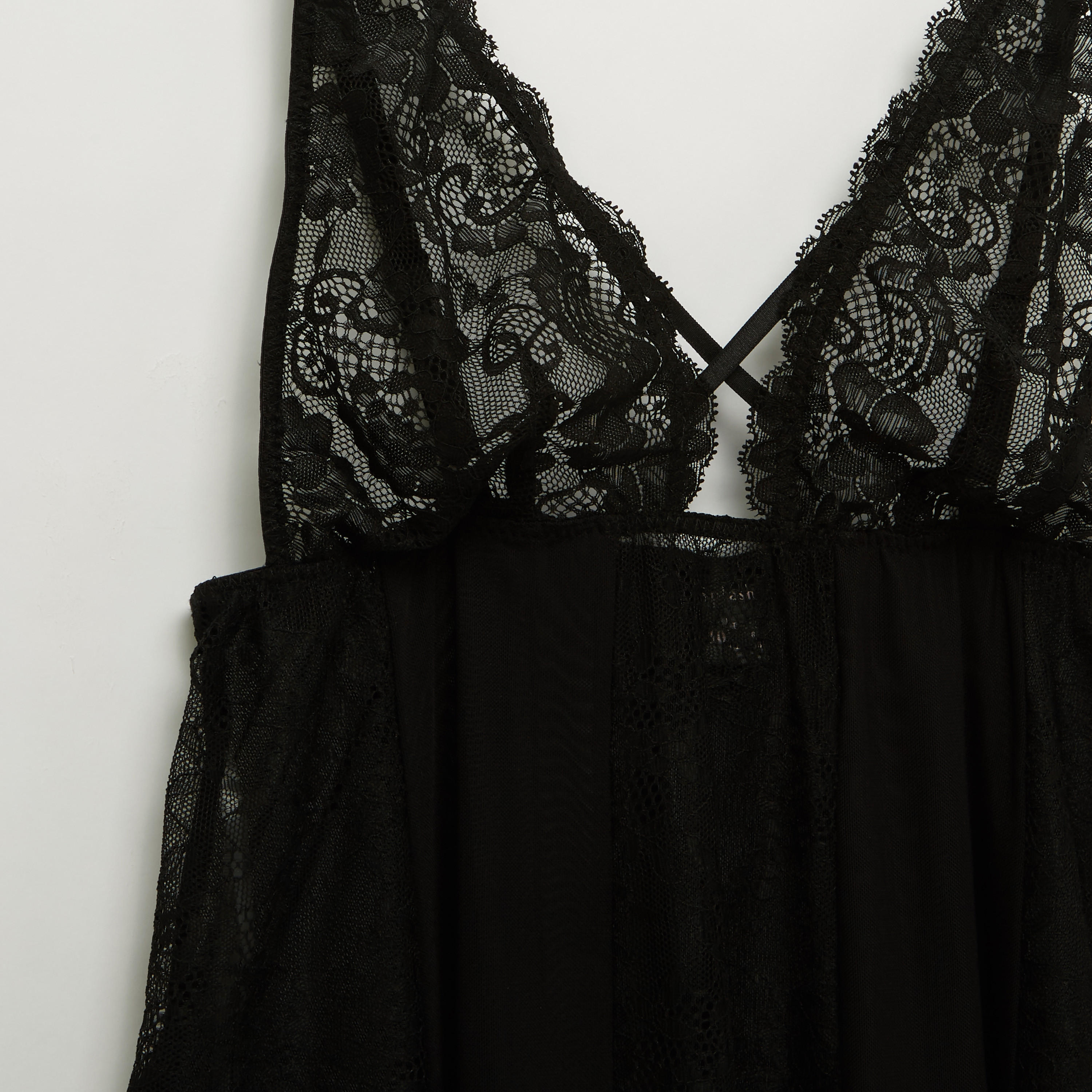 بيبي دول دانتيل دون أكمام مع ثونج-women-clothing-lingerie-babydollsandbodysuits-image-3