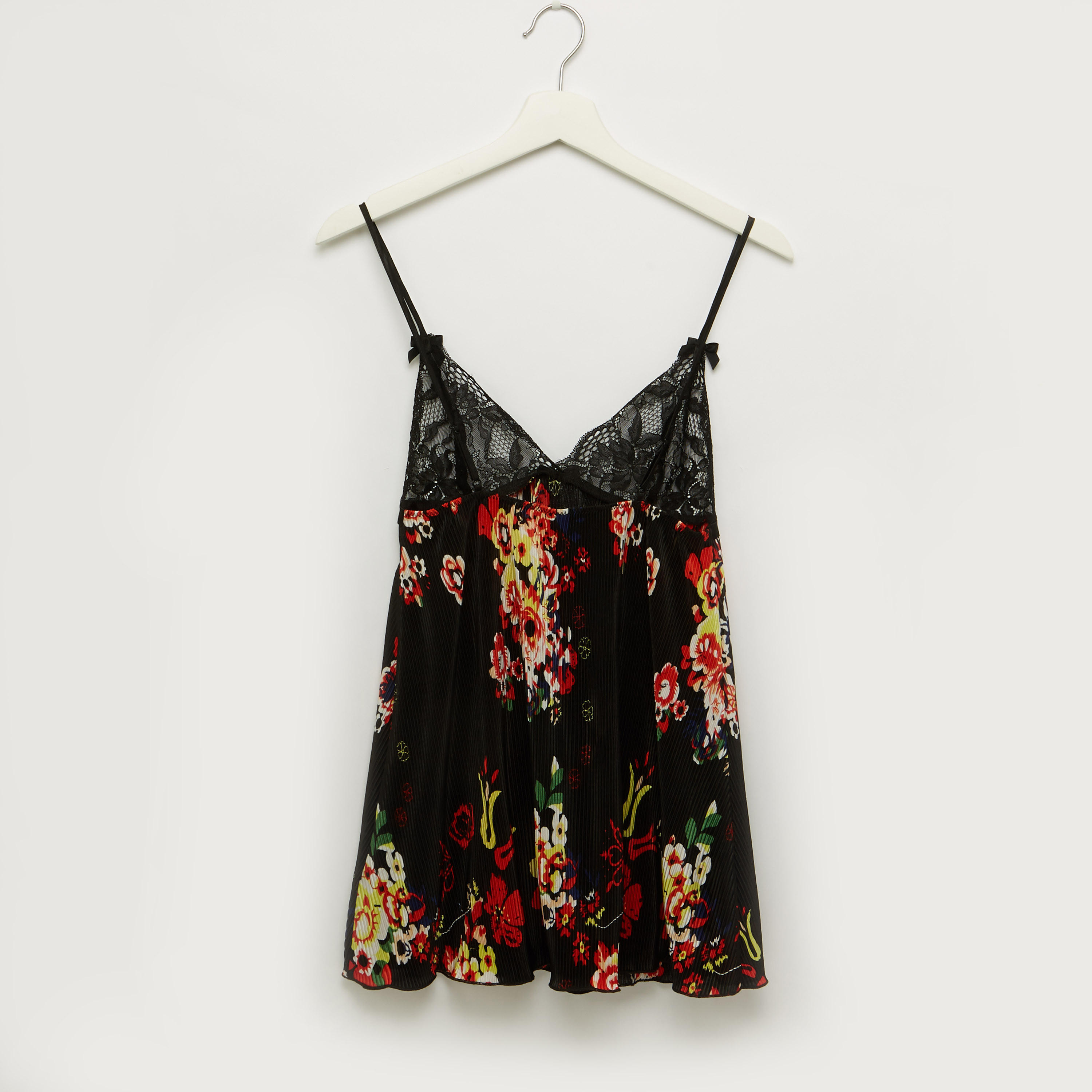 Printed Babydoll with Thongs-women-clothing-lingerie-babydollsandbodysuits-image-4