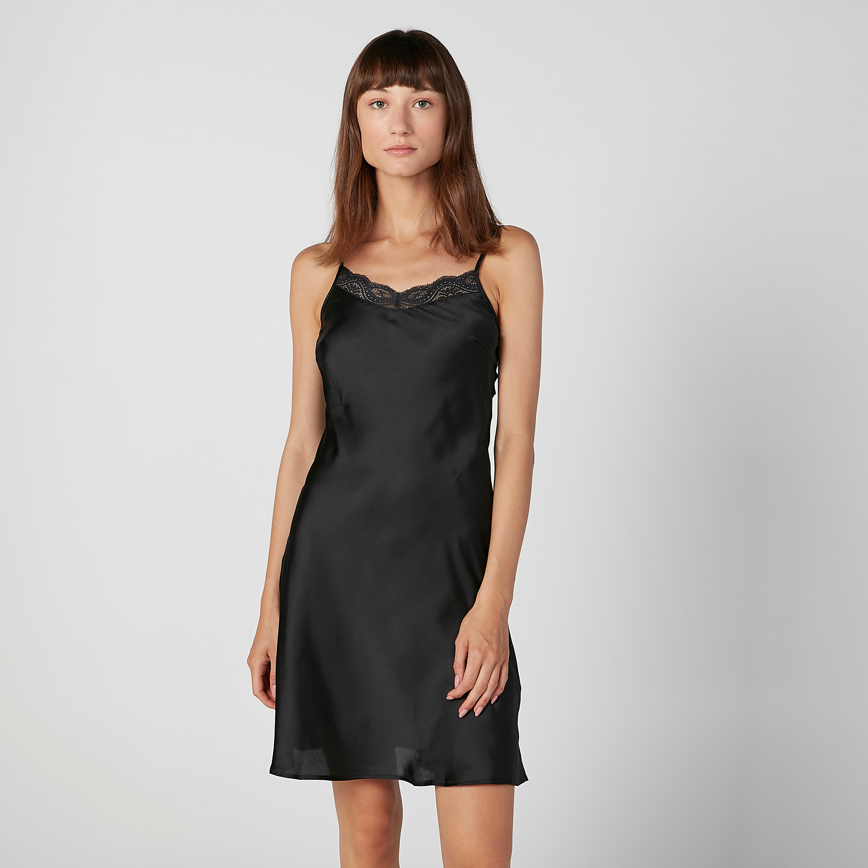 قميص نوم دون أكمام بياقة منسدلة - طقم من قطعتين متنوعتين-women-clothing-nightwear-nighties-image-3
