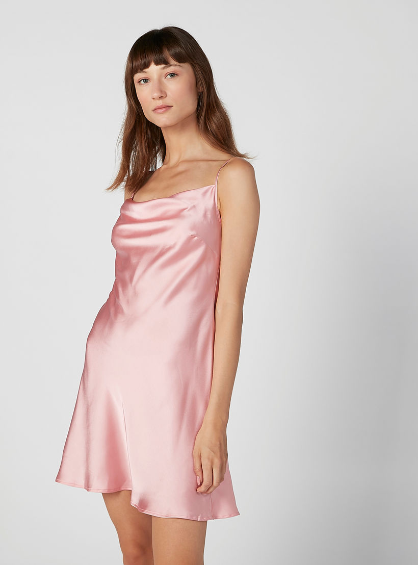 قميص نوم دون أكمام بياقة منسدلة - طقم من قطعتين متنوعتين-women-clothing-nightwear-nighties-image-1