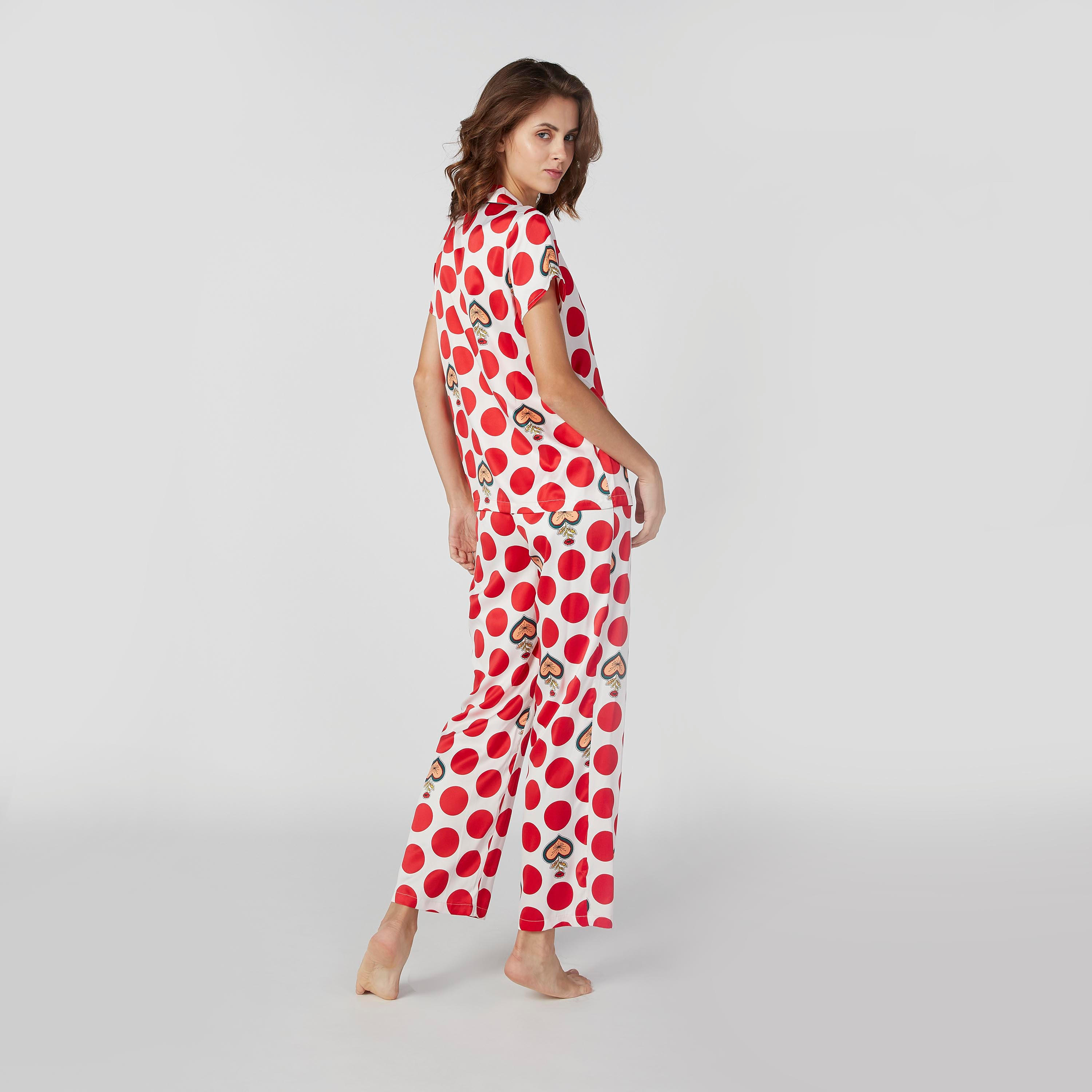 طقم بنطلون بيجاما وقميص بأكمام قصيرة وطبعات-women-clothing-nightwear-pyjamas-longsets-image-2