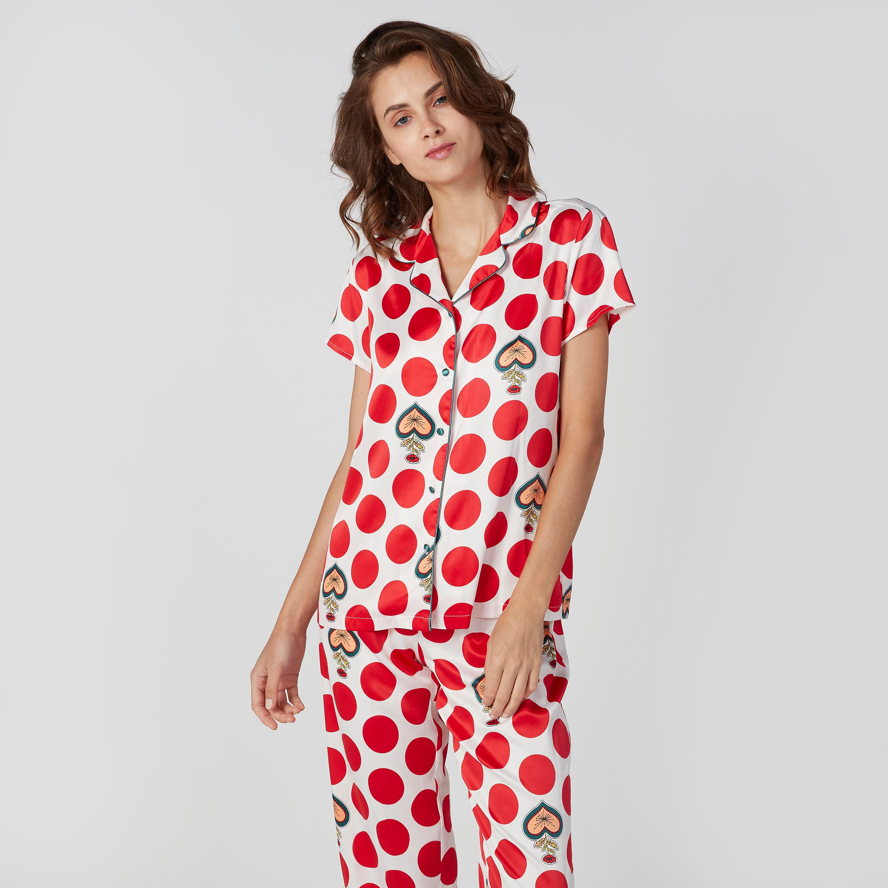 طقم بنطلون بيجاما وقميص بأكمام قصيرة وطبعات-women-clothing-nightwear-pyjamas-longsets-image-3