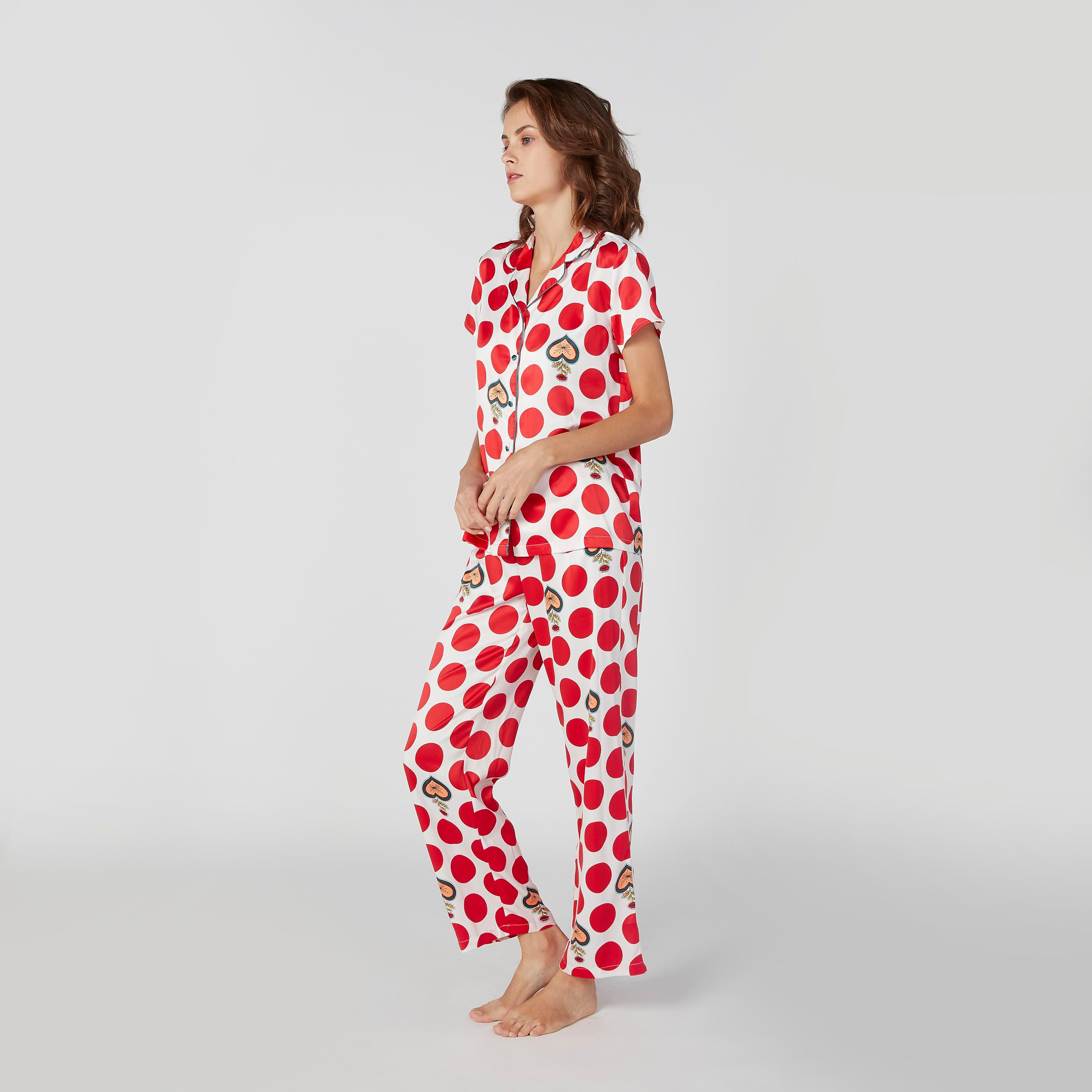 طقم بنطلون بيجاما وقميص بأكمام قصيرة وطبعات-women-clothing-nightwear-pyjamas-longsets-image-4
