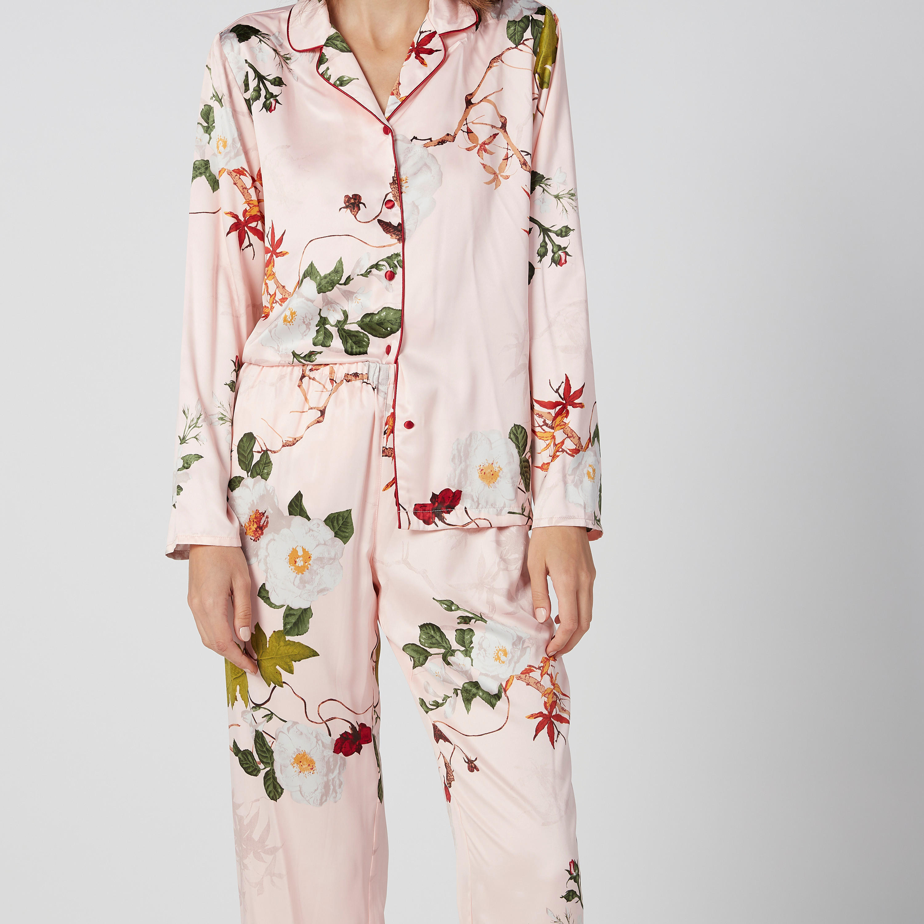 Printed Long Sleeves Shirt with Full Length Pyjama Set-women-clothing-nightwear-pyjamas-longsets-image-4