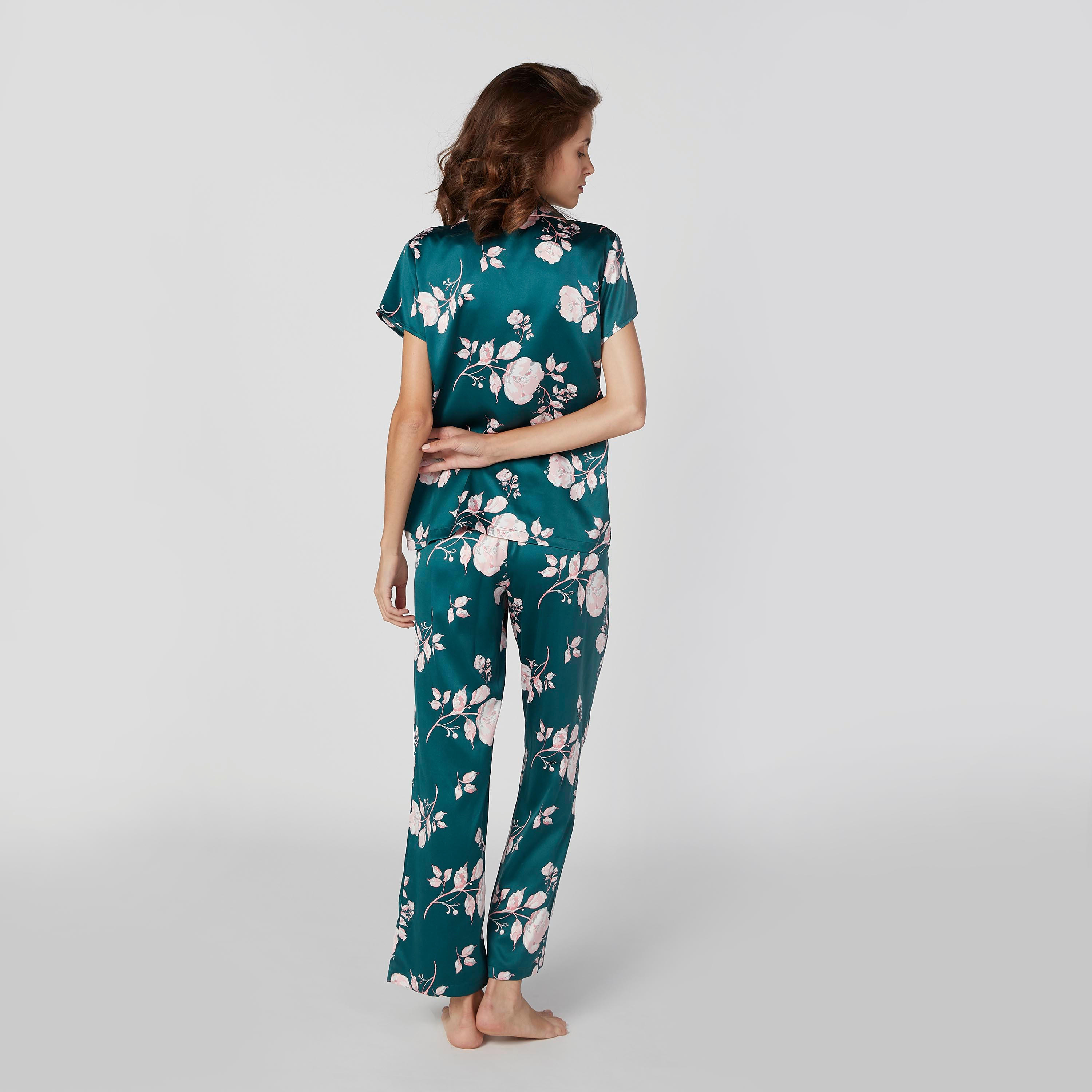 طقم بنطلون بيجاما وقميص بأكمام قصيرة وطبعات-women-clothing-nightwear-pyjamas-longsets-image-2
