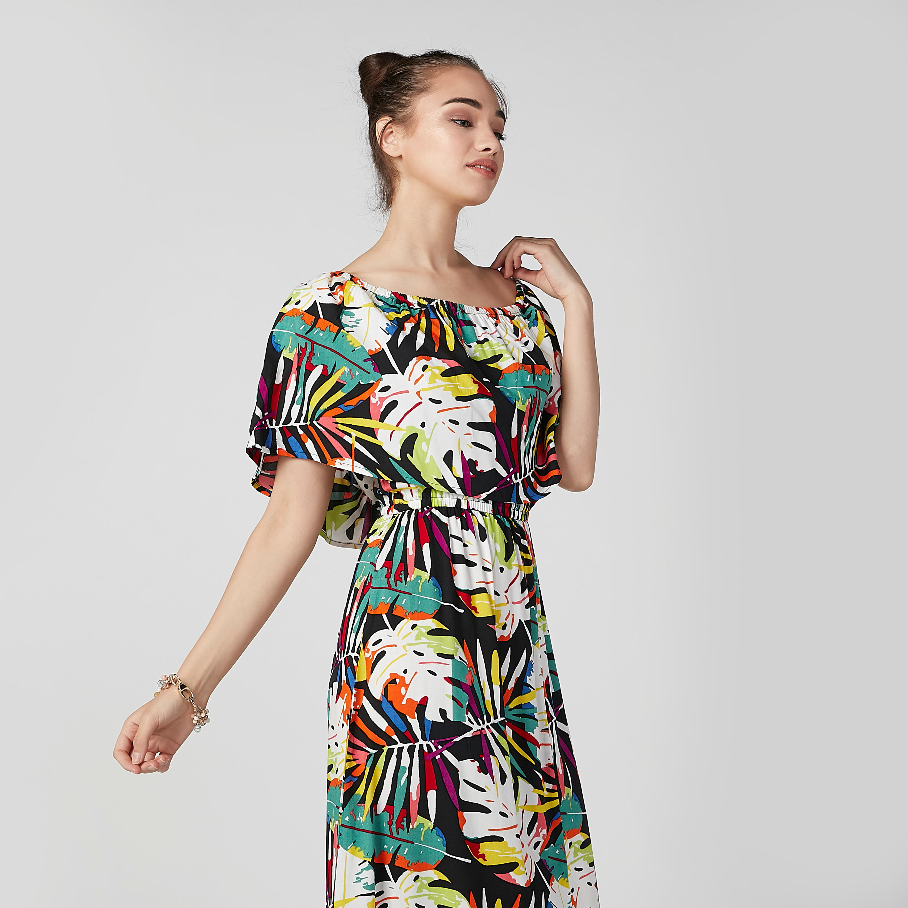 فستان طويل بياقة قارب وطبقات وطبعات-women-clothing-dresses-image-3