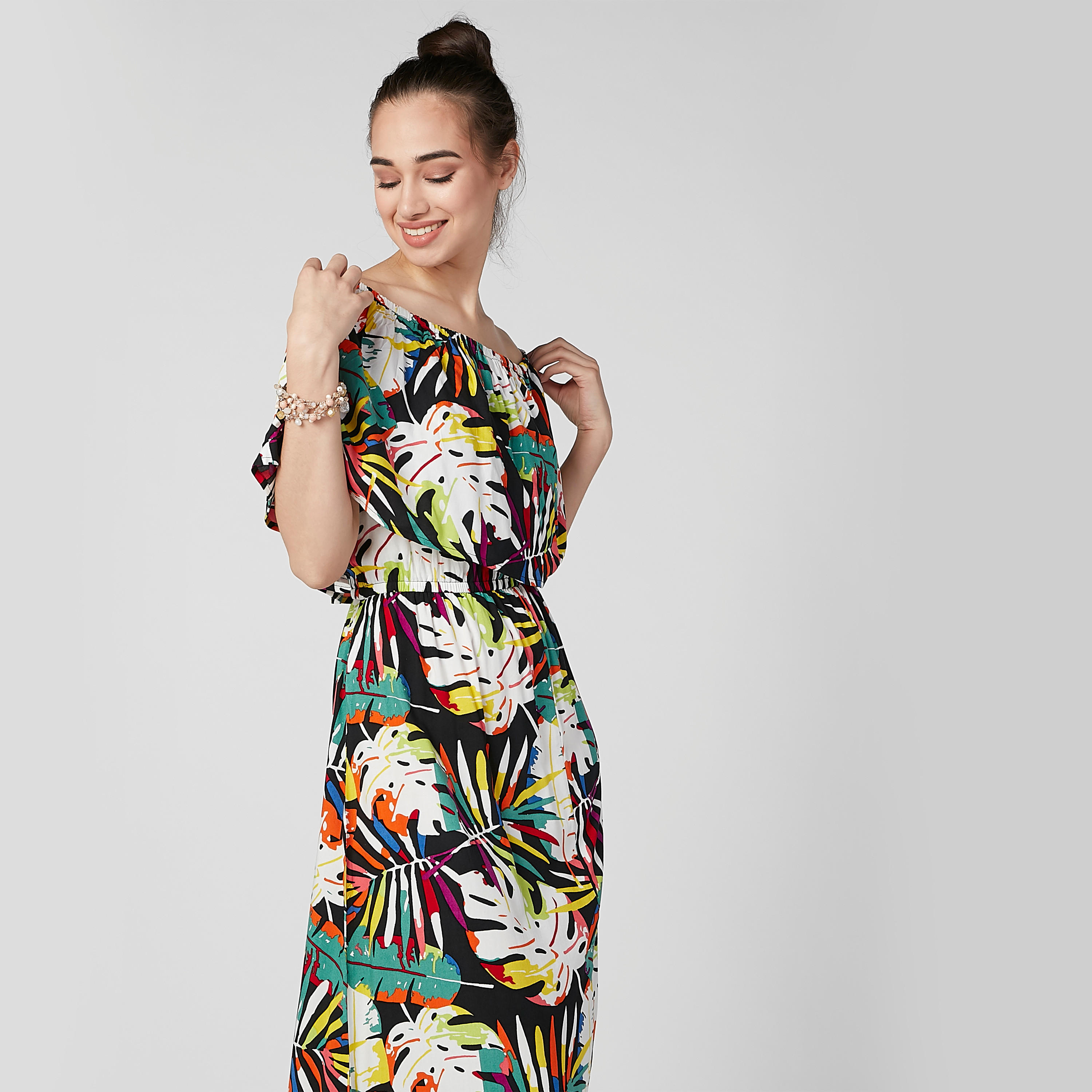 فستان طويل بياقة قارب وطبقات وطبعات-women-clothing-dresses-image-5