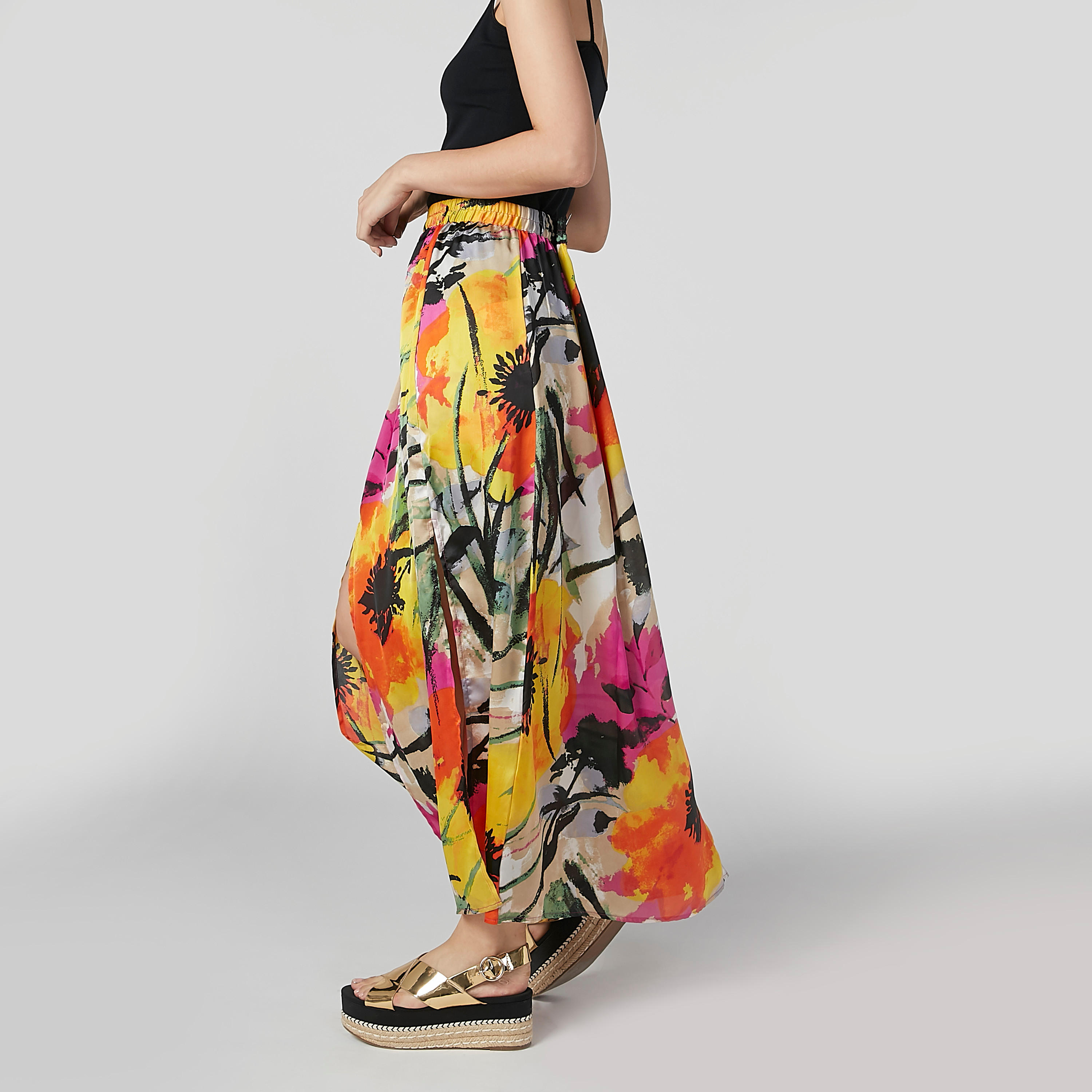تنورة شاطئ بخصر مطّاطي وطبعات زهرية-women-clothing-bottoms-skirts-image-4