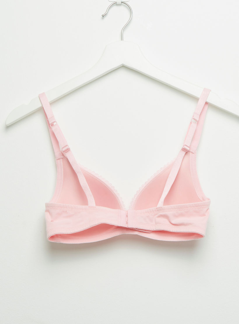 صدريّة تيشيرت بتفاصيل دانتيل وخطاف إغلاق - طقم من قطعتين-women-clothing-lingerie-bras-image-5