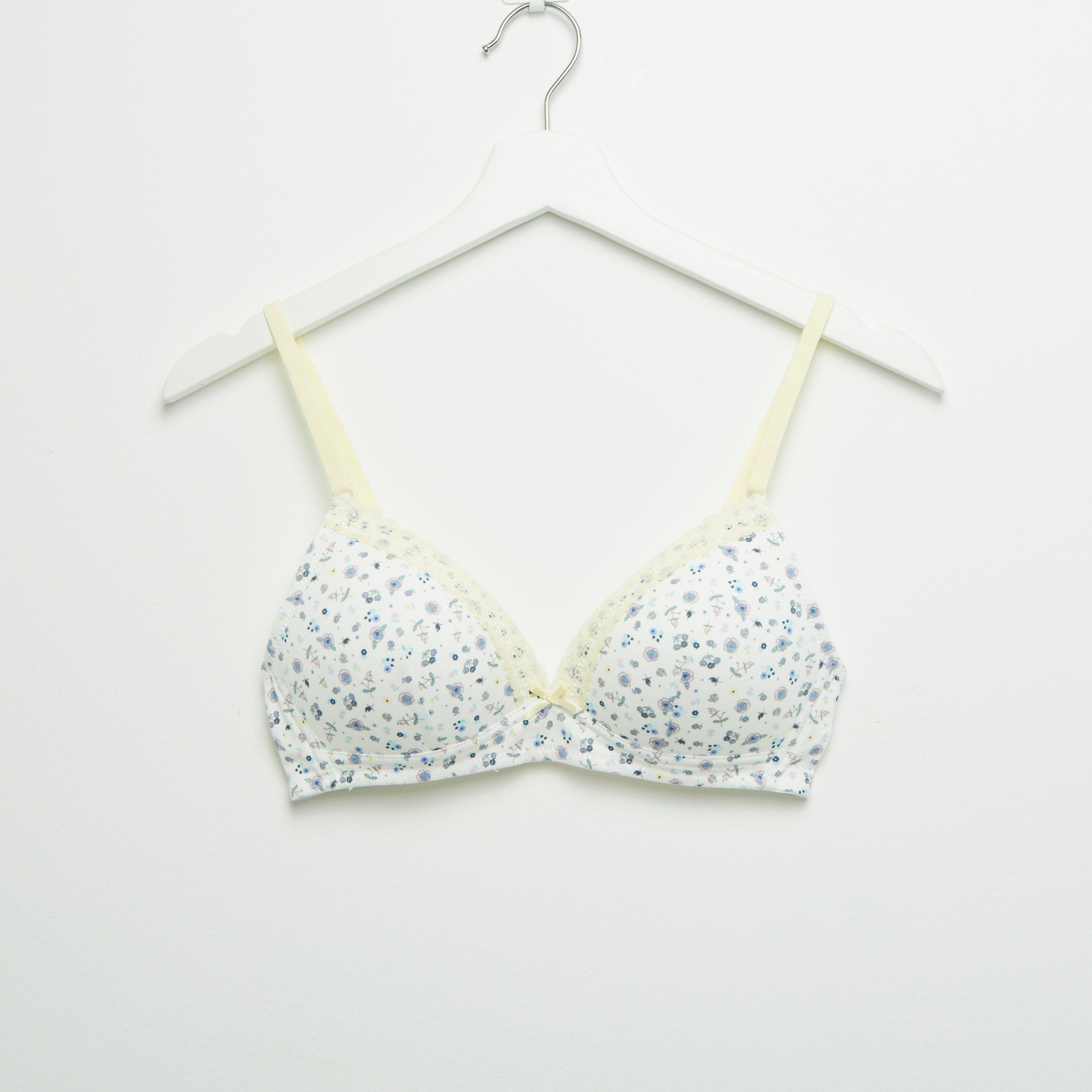 صدريّة تيشيرت مبطّنة بمشبك إغلاق ناعم - طقم من قطعتين-women-clothing-lingerie-bras-image-2