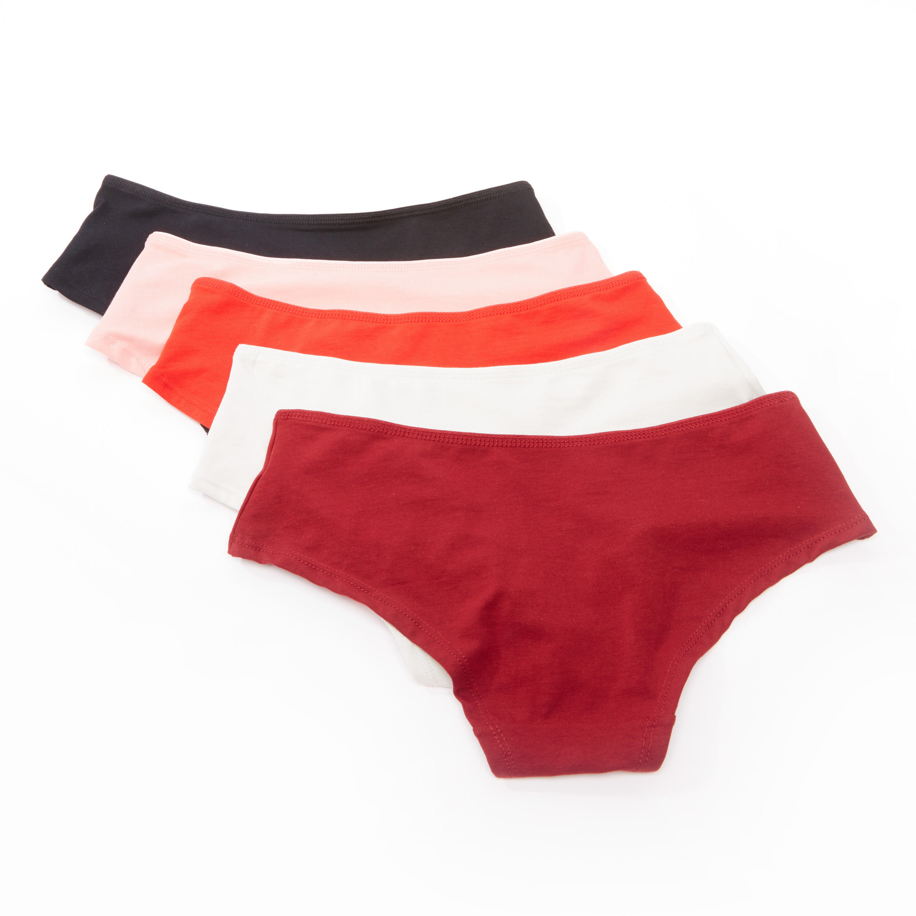 سراويل داخلية سادة بخصر مطاطي - طقم من 5 قطع-women-clothing-lingerie-panties-image-2