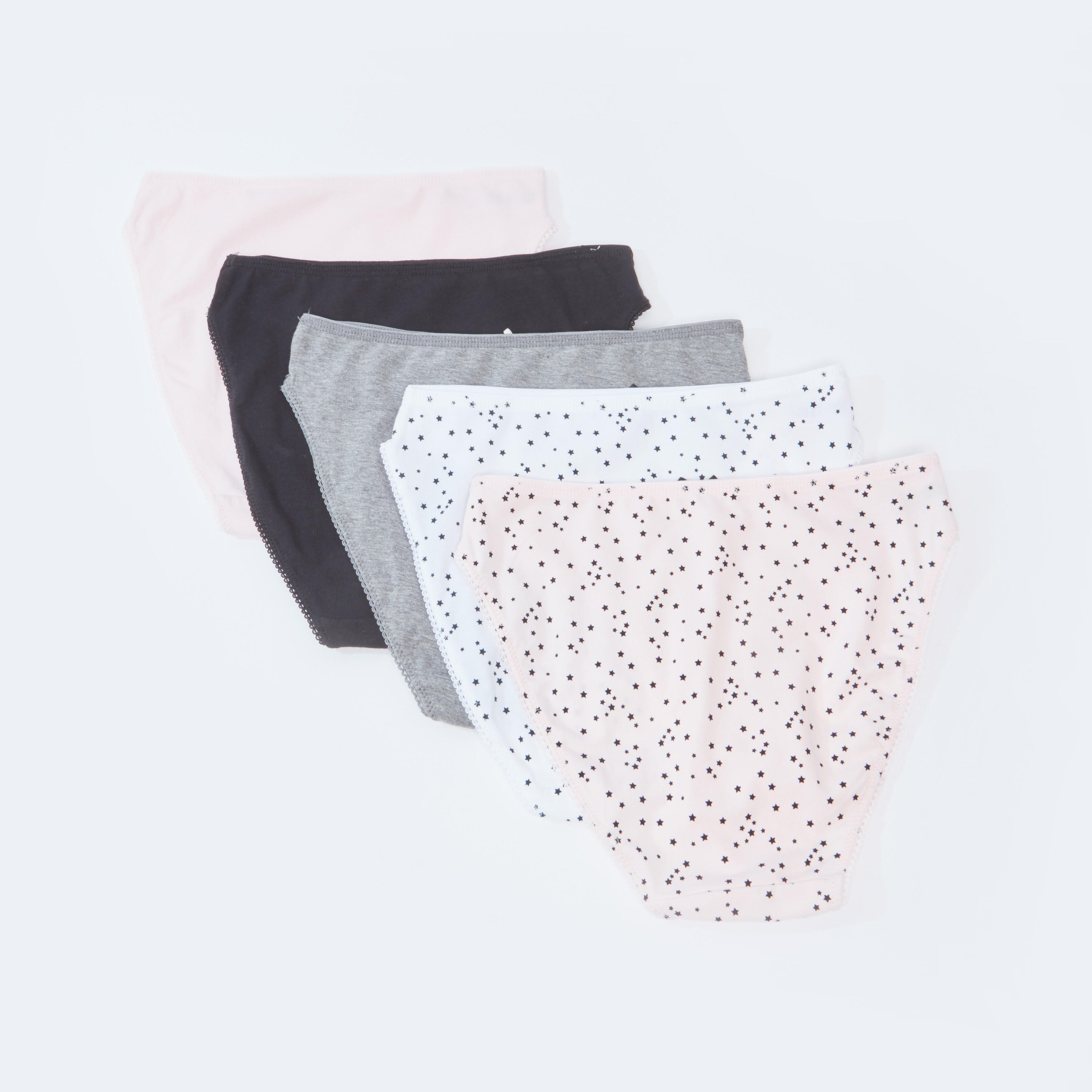 سراويل داخلية متنوعة بتفاصيل دانتيل - طقم من 5 قطع-women-clothing-lingerie-panties-image-2