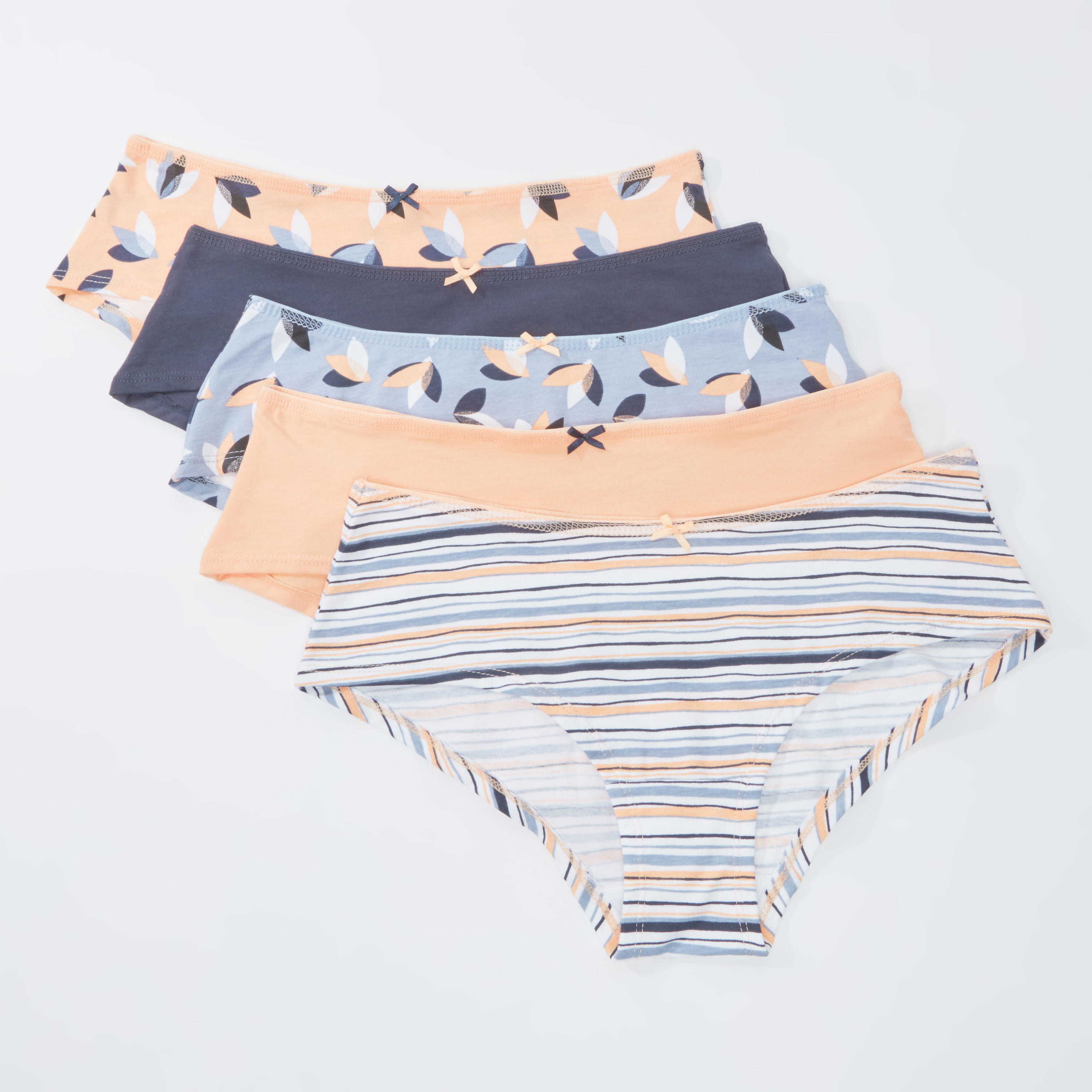 Set of 5 - Assorted Hipster Briefs-women-clothing-lingerie-panties-image-1