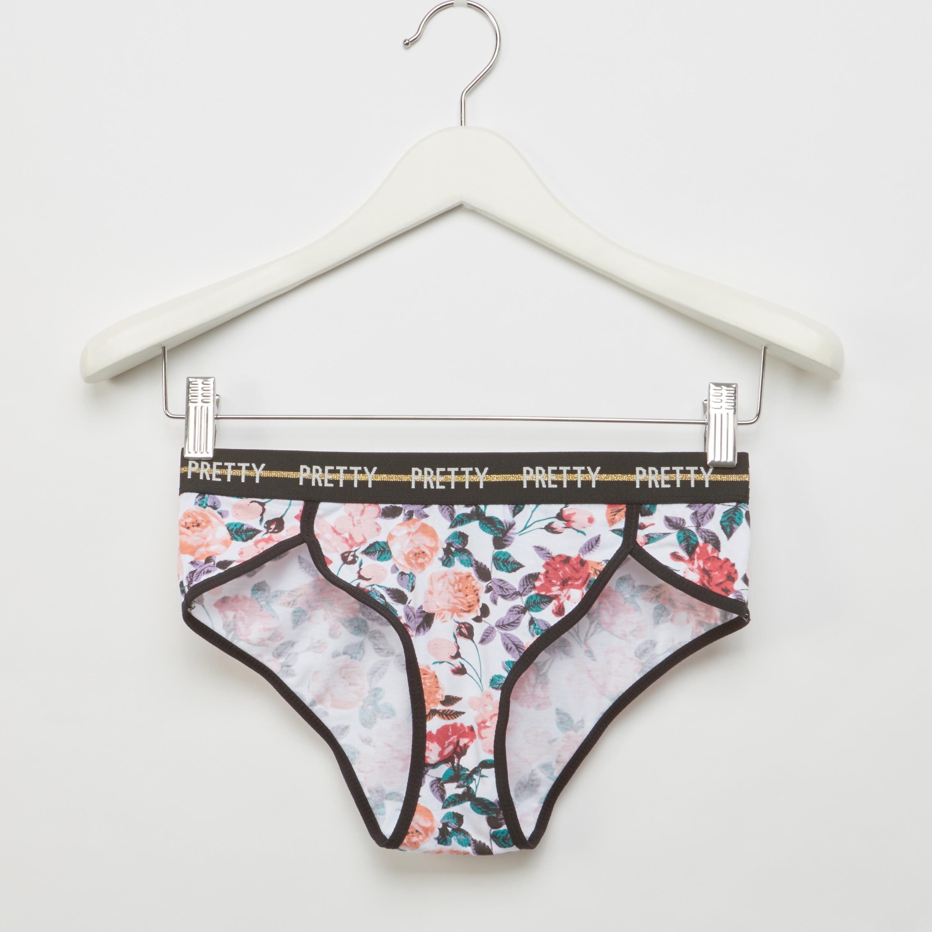 سراويل بكيني بخصر مطّاطي وطبعات زهرية-women-clothing-lingerie-panties-image-2