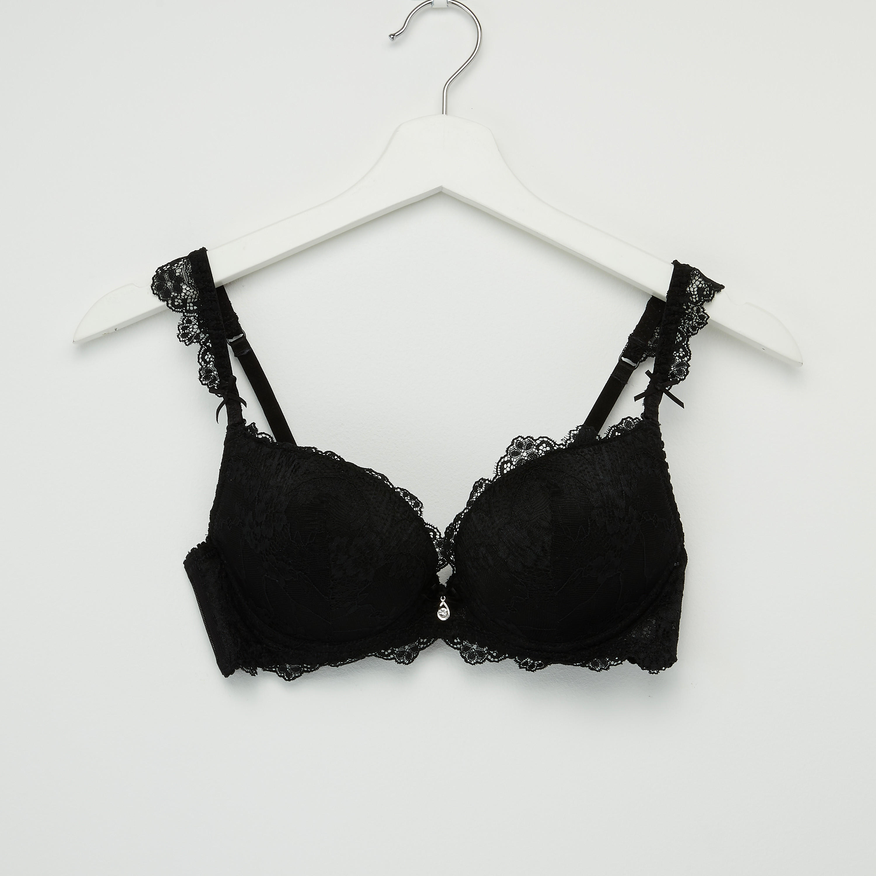 طقم سراويل بيكيني وصدريّة ديمي دانتيل مبطّنة-women-clothing-lingerie-bras-image-4