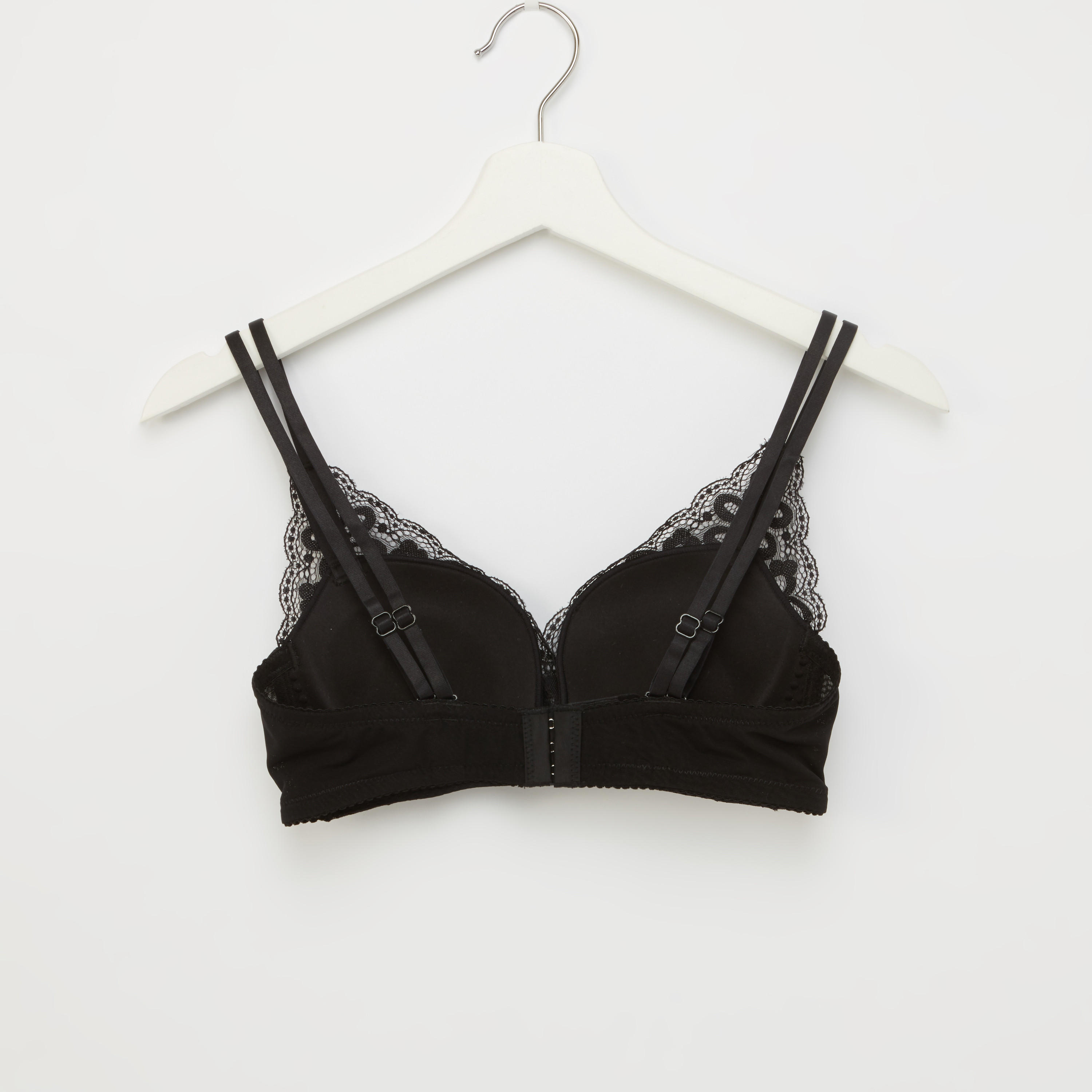 طقم سراويل داخلية وصدريّة ديمي مبطّنة بتفاصيل دانتيل-women-clothing-lingerie-lingeriesets-image-3