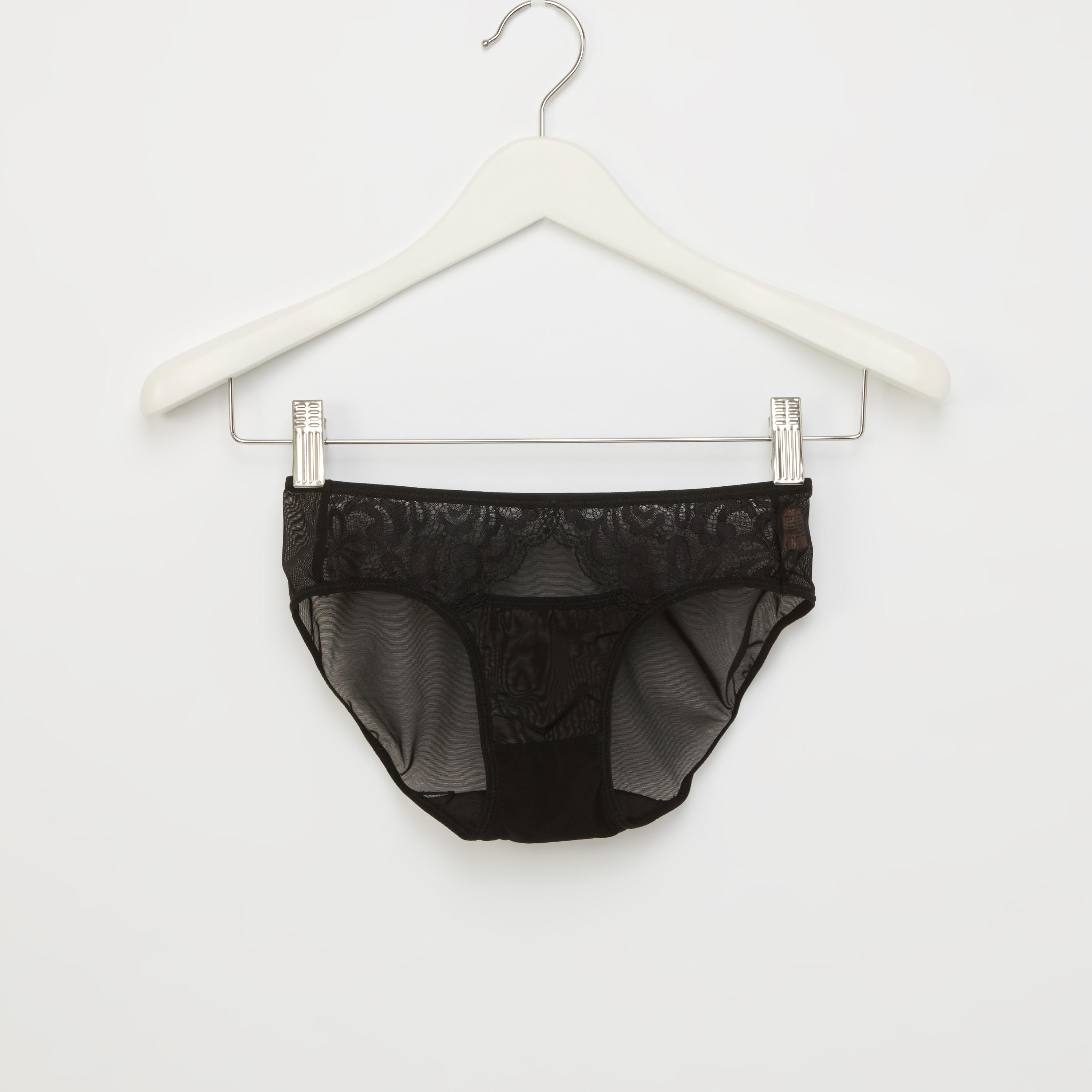 طقم سراويل داخلية وصدريّة ديمي مبطّنة بتفاصيل دانتيل-women-clothing-lingerie-lingeriesets-image-4