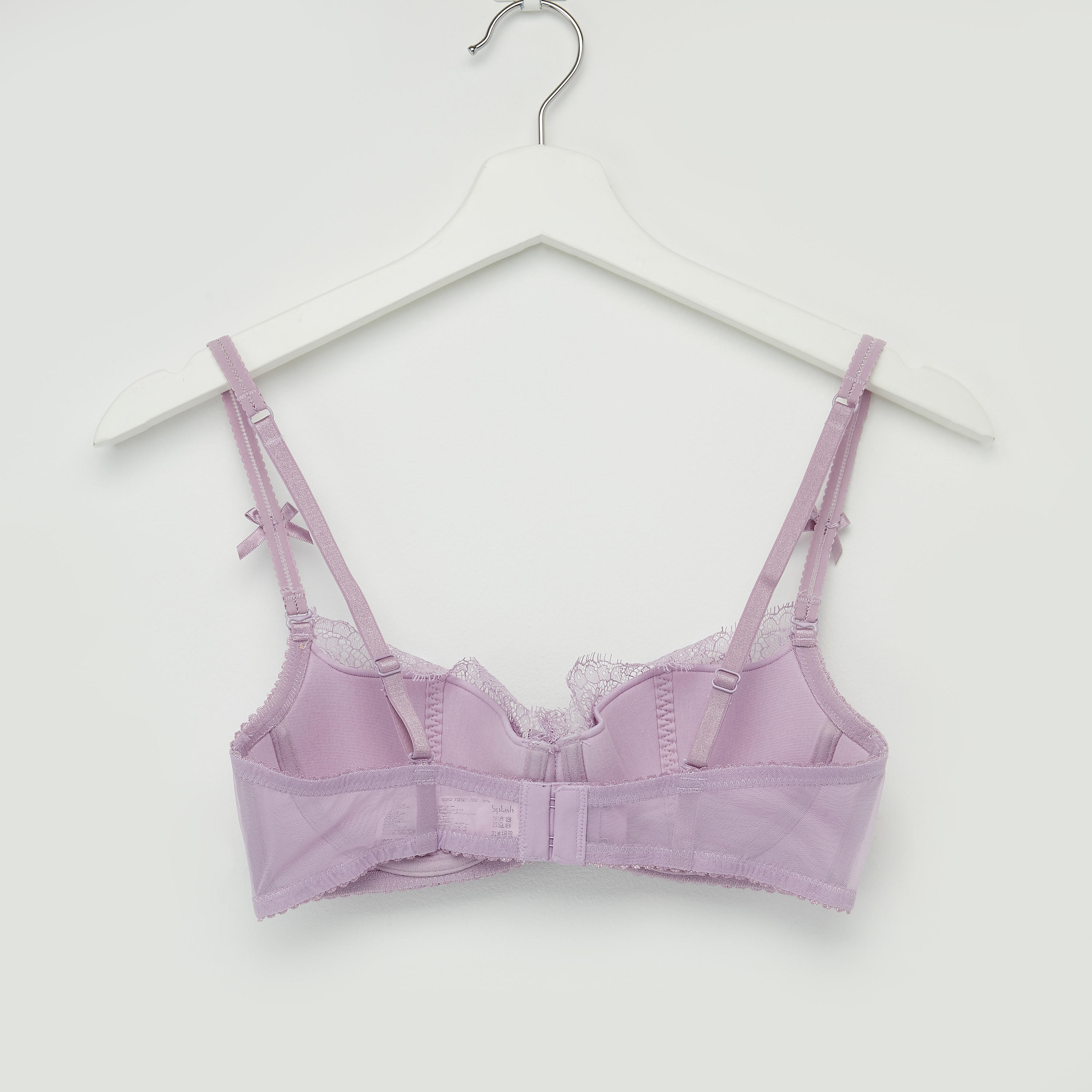 Lace Padded Demi Bra with Bikini Briefs-women-clothing-lingerie-lingeriesets-image-3