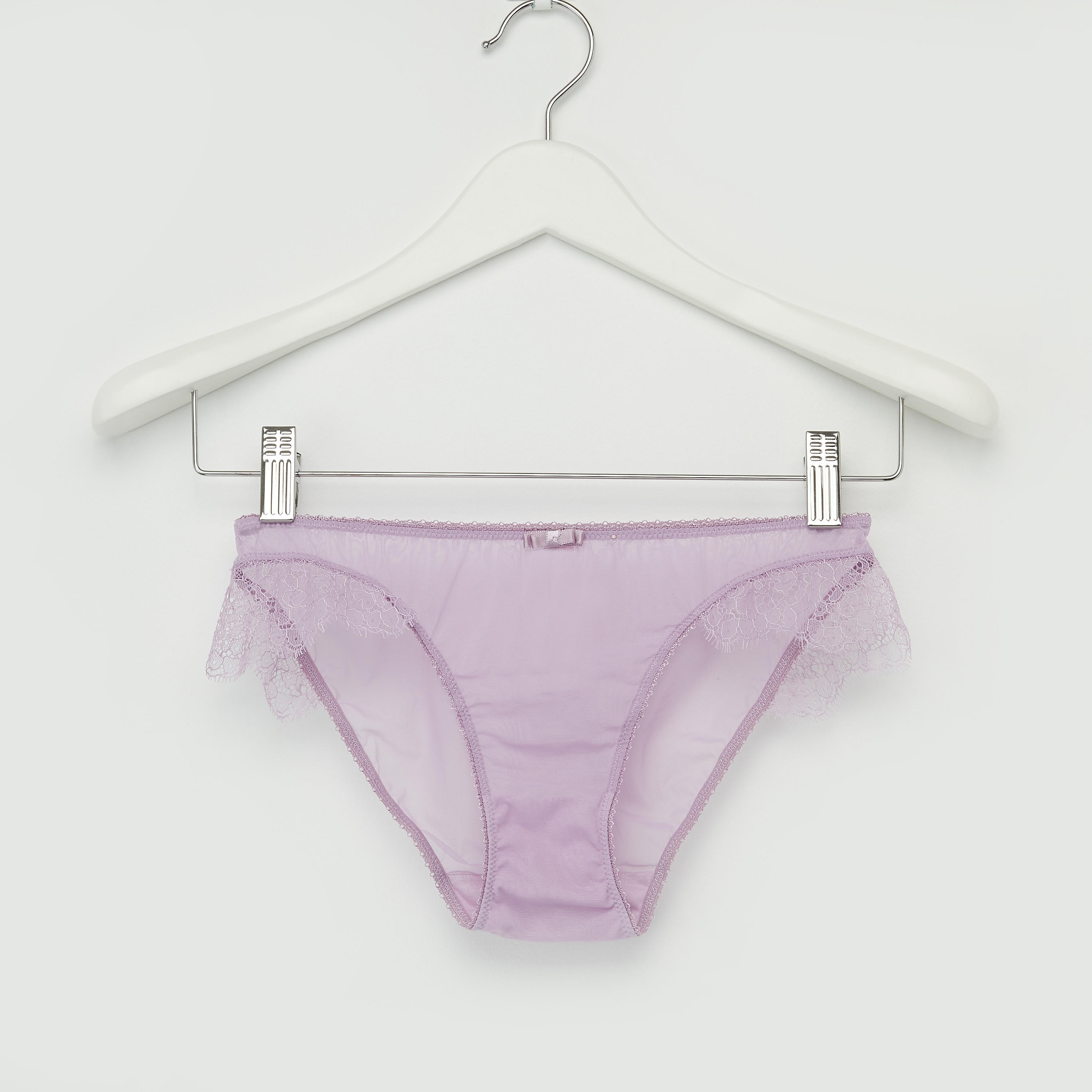 Lace Padded Demi Bra with Bikini Briefs-women-clothing-lingerie-lingeriesets-image-4