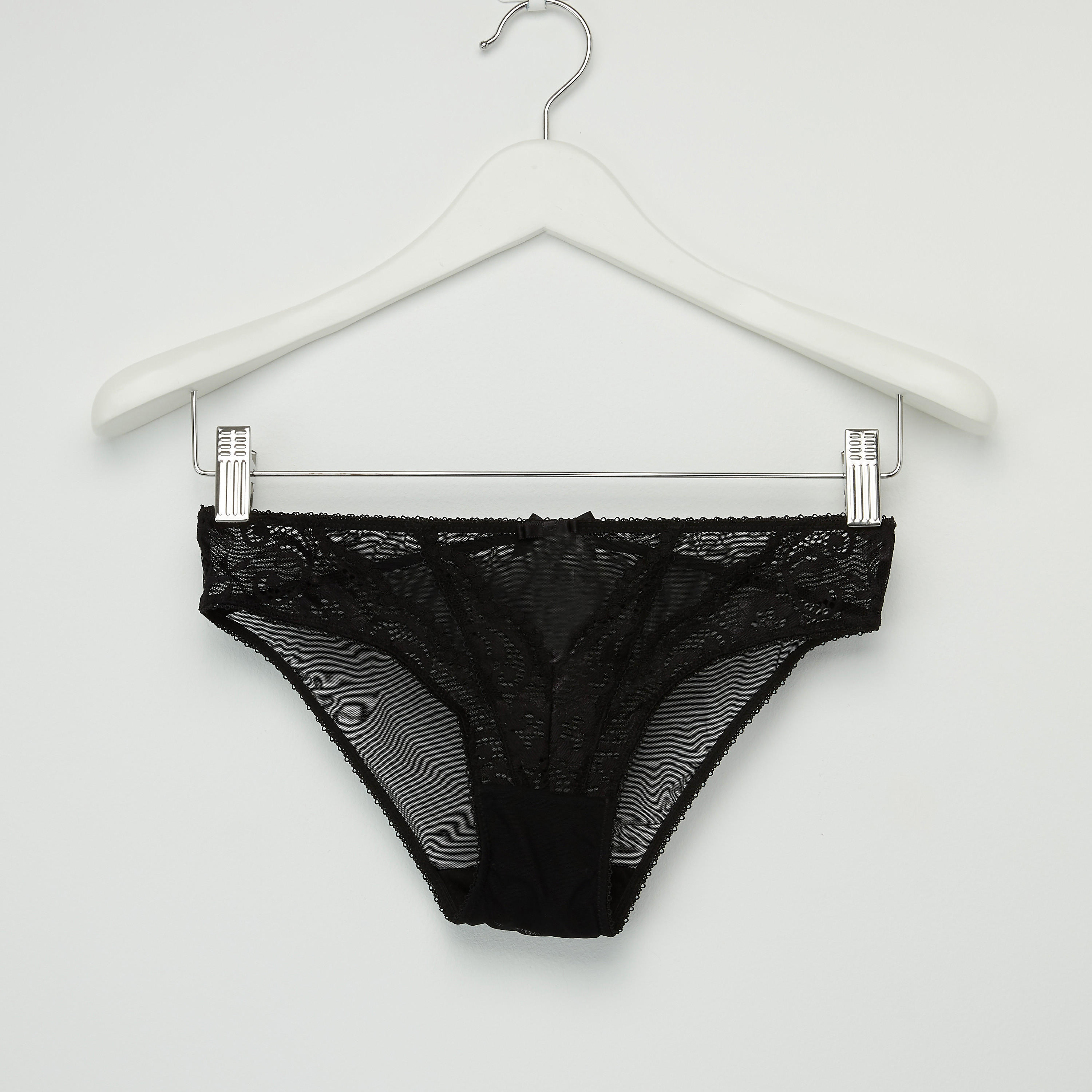Lace Padded Demi Bra with Bikini Briefs-women-clothing-lingerie-lingeriesets-image-4