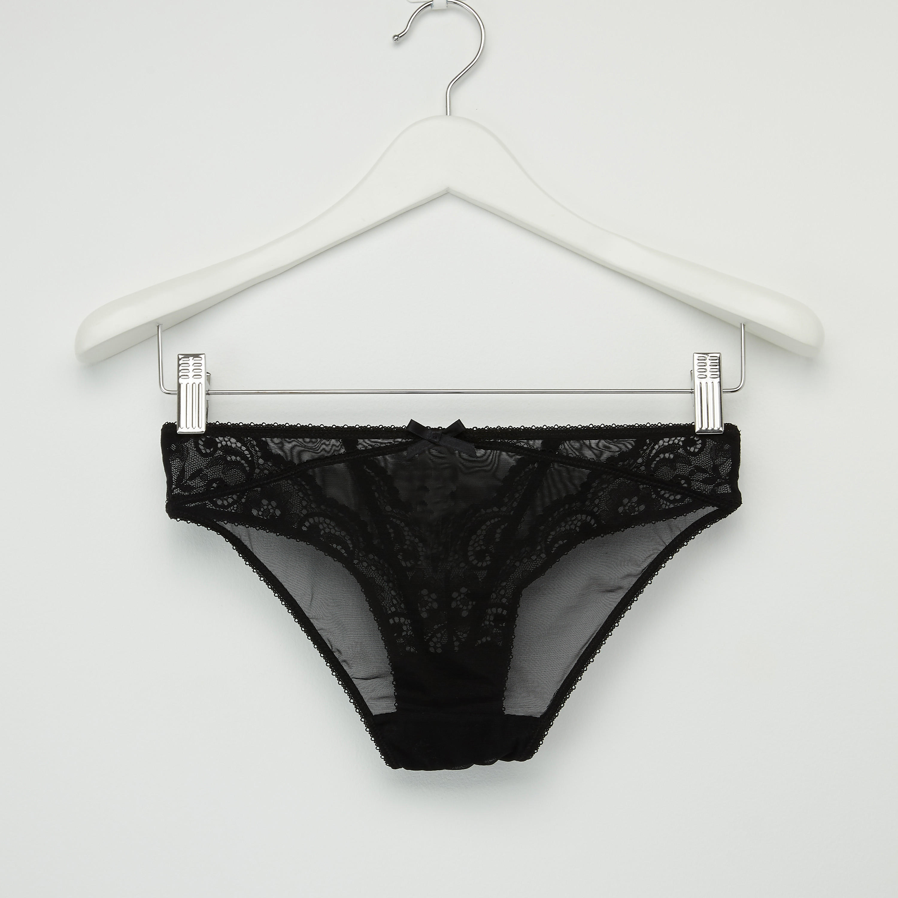 Lace Padded Demi Bra with Bikini Briefs-women-clothing-lingerie-lingeriesets-image-5