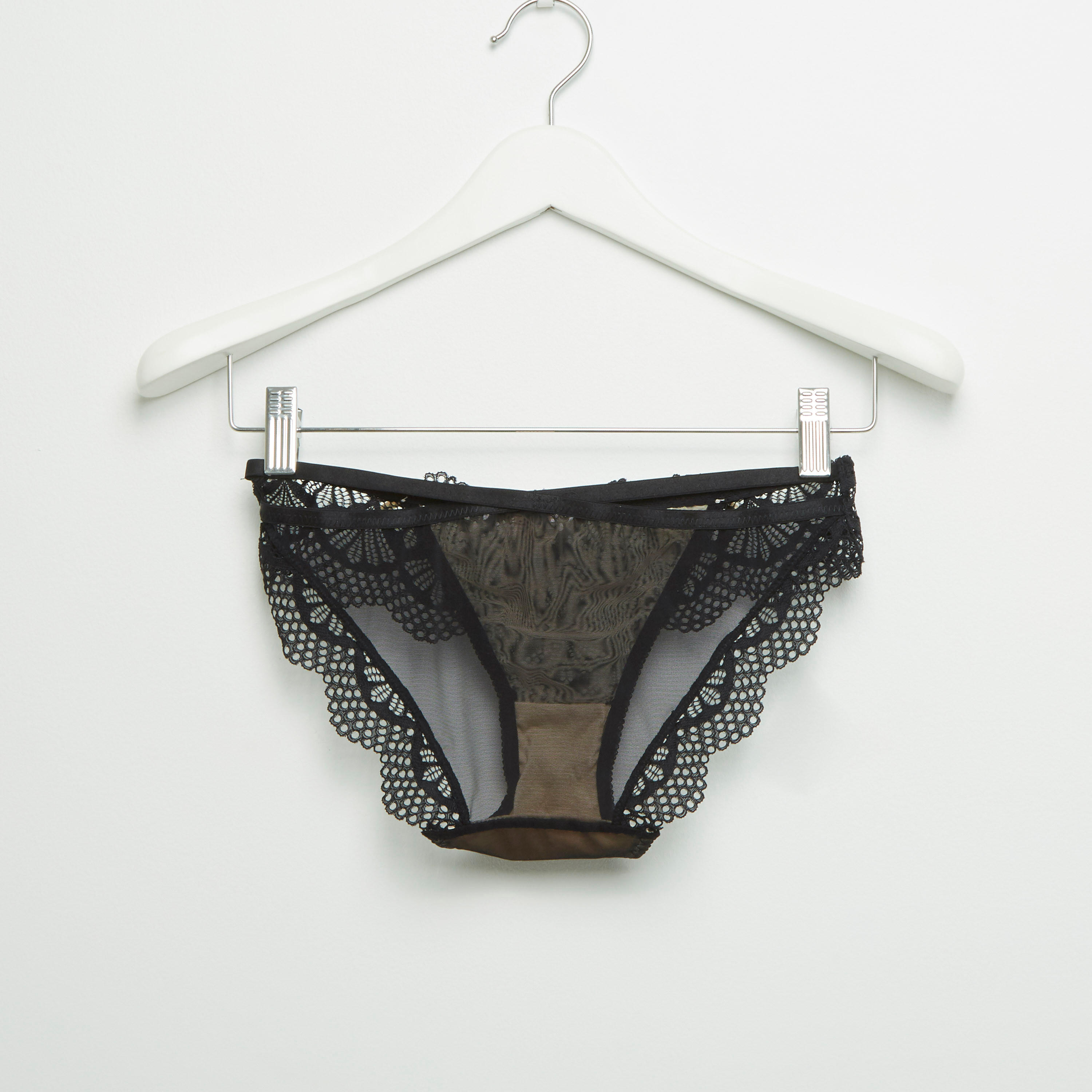 طقم سراويل داخلية وصدريّة ديمي دانتيل مبطّنة-women-clothing-lingerie-bras-image-5