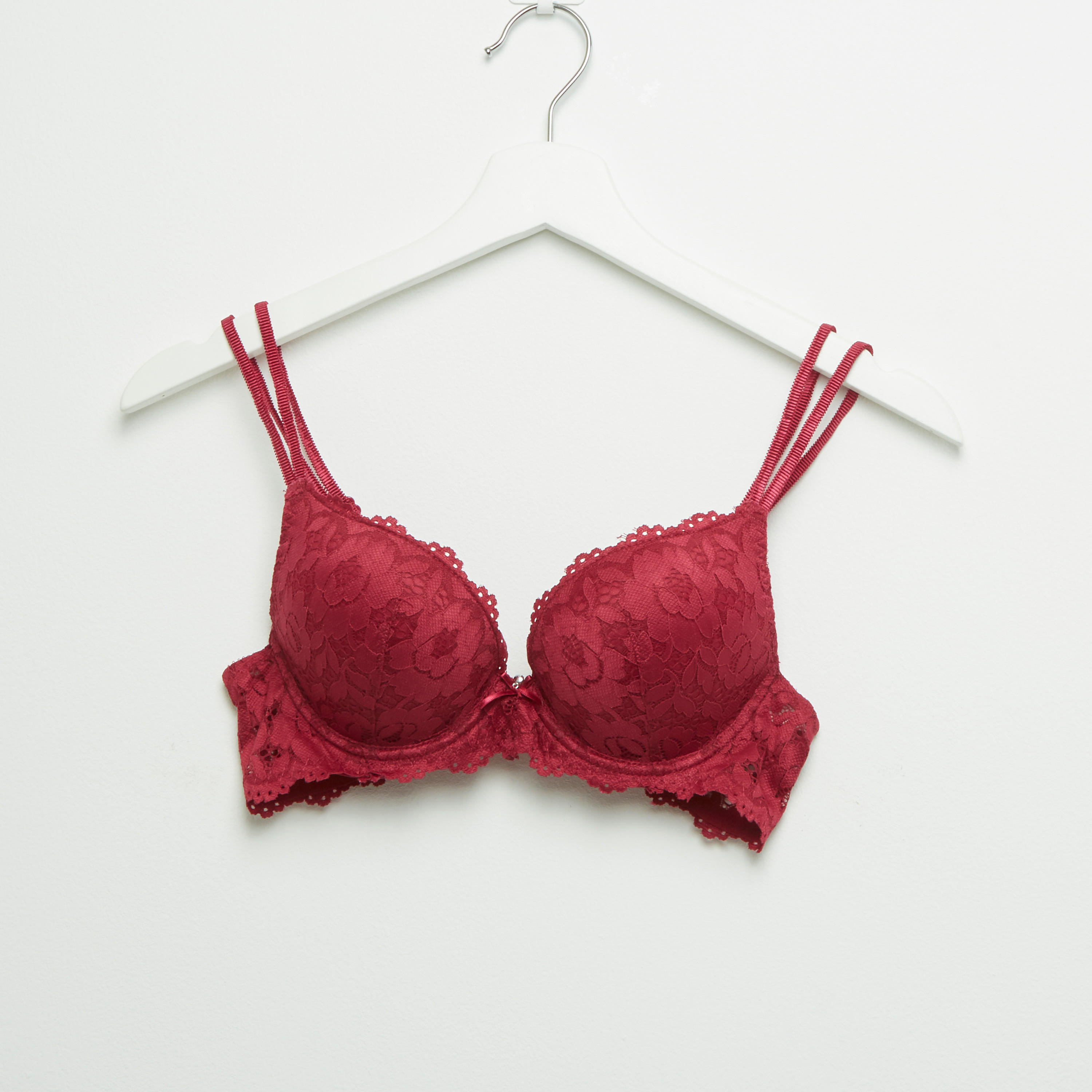 Lace Padded Plunge Bra with Briefs-women-clothing-lingerie-lingeriesets-image-2