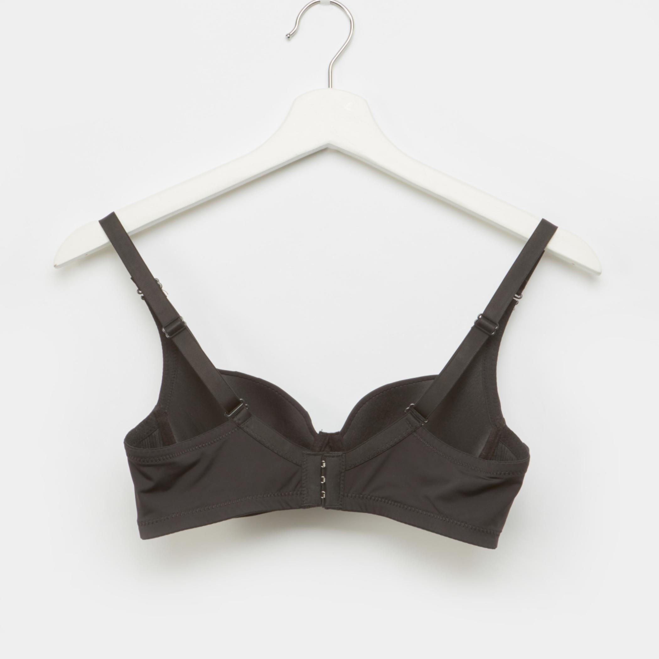 صدريّة بالكونيت سادة مبطّنة بخطافة إغلاق-women-clothing-lingerie-bras-image-2