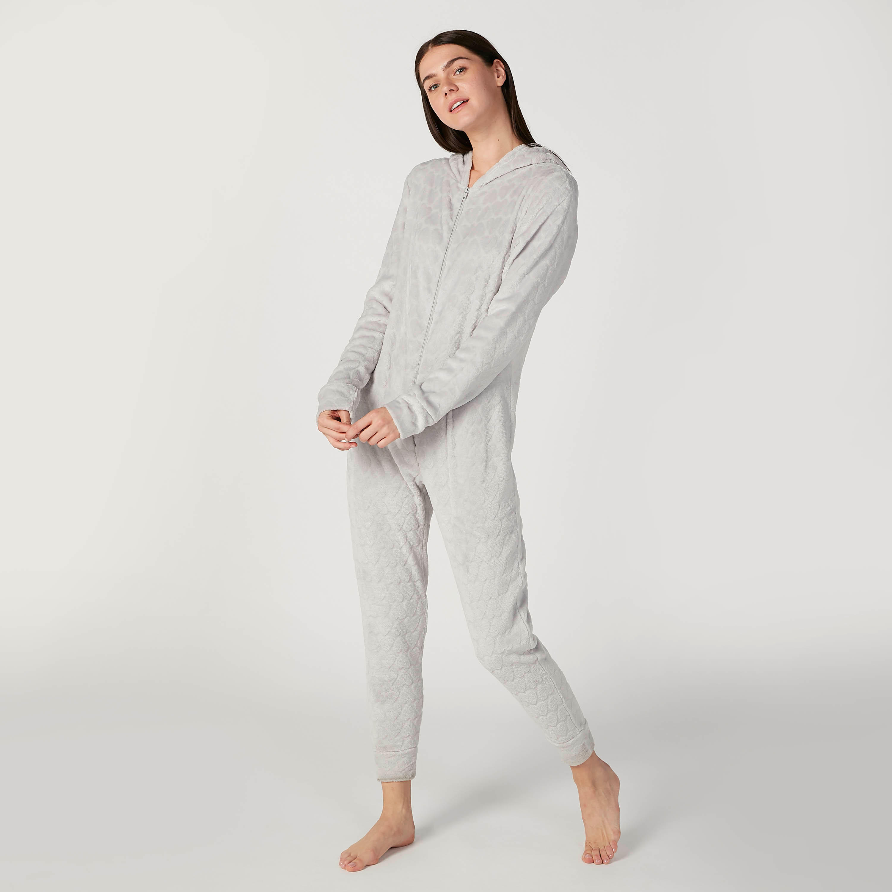 أفرول بقبعة وأكمام طويلة وطبعات-women-clothing-nightwear-nighties-image-1