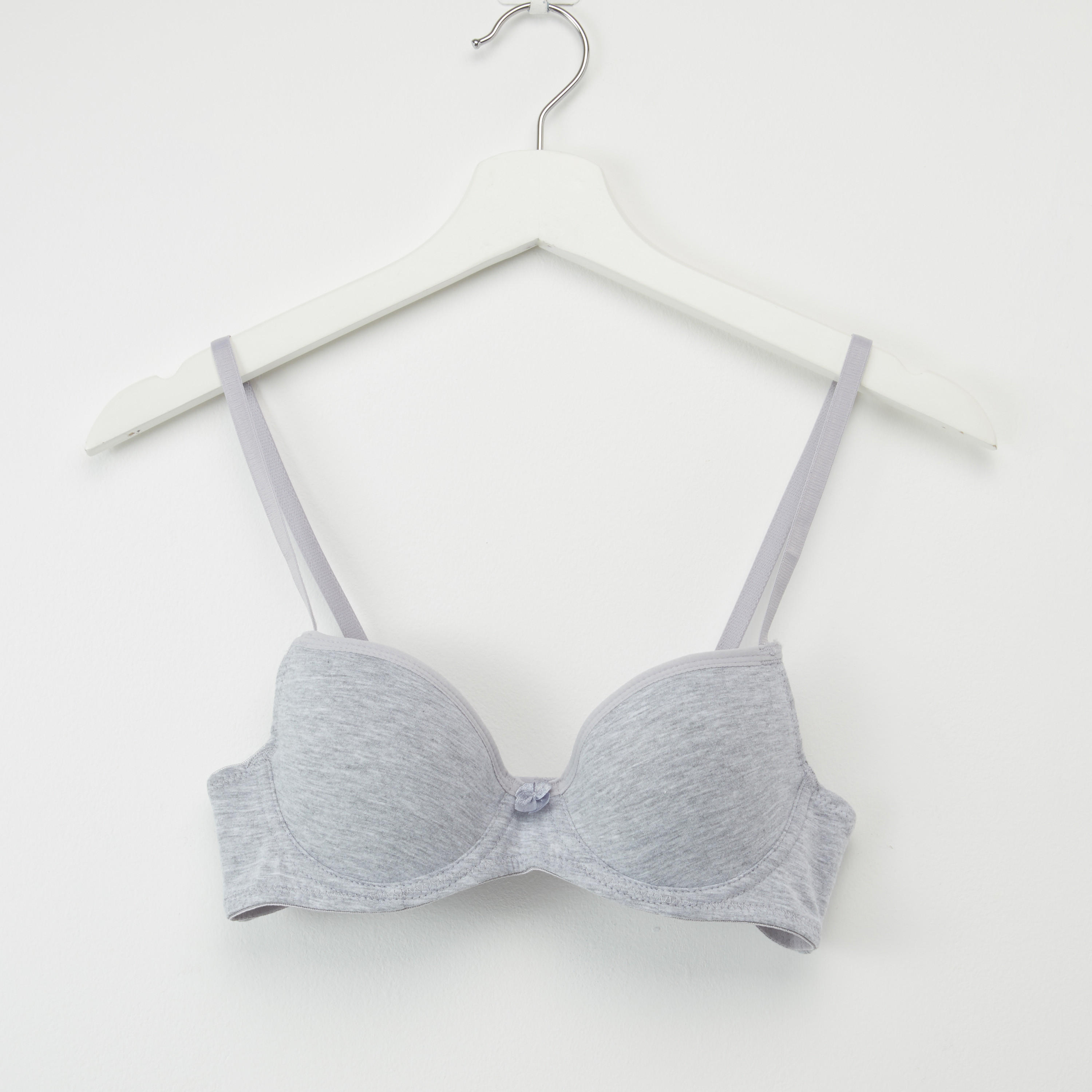 صدريّة بلانج سادة مبطّنة بخطّاف إغلاق ناعم-women-clothing-lingerie-bras-image-2