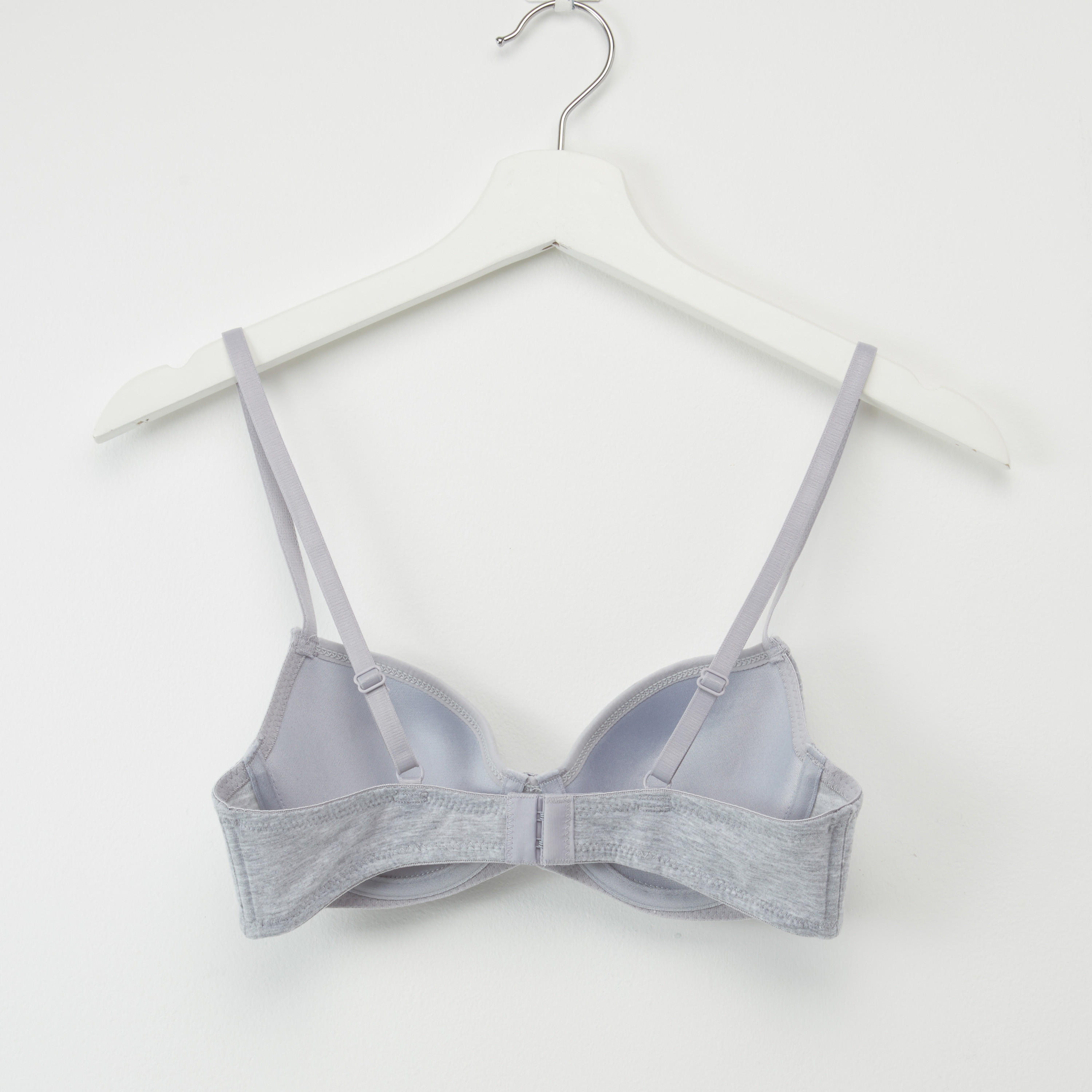 صدريّة بلانج سادة مبطّنة بخطّاف إغلاق ناعم-women-clothing-lingerie-bras-image-1