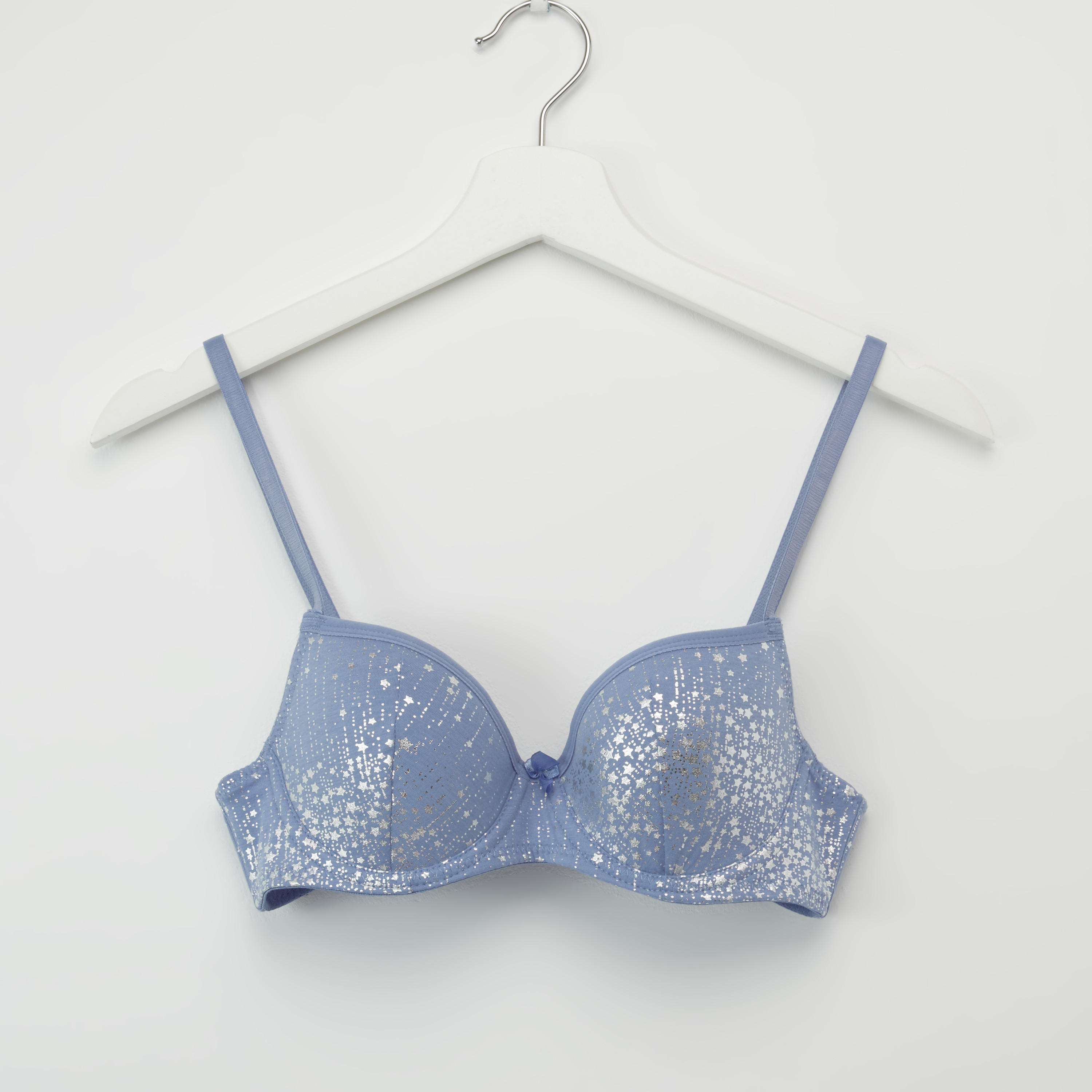صدريّة بلانج ببطانة خفيفة ومشبك إغلاق ناعم وطبعات-women-clothing-lingerie-bras-image-1
