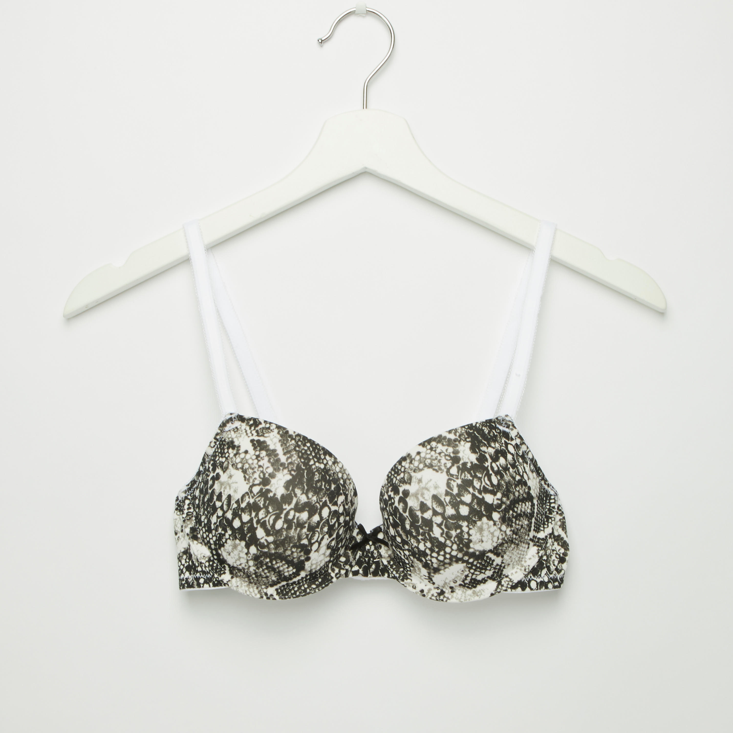 Set of 2 - Assorted Plunge Bra with Hook and Eye Closure-women-clothing-lingerie-bras-image-2