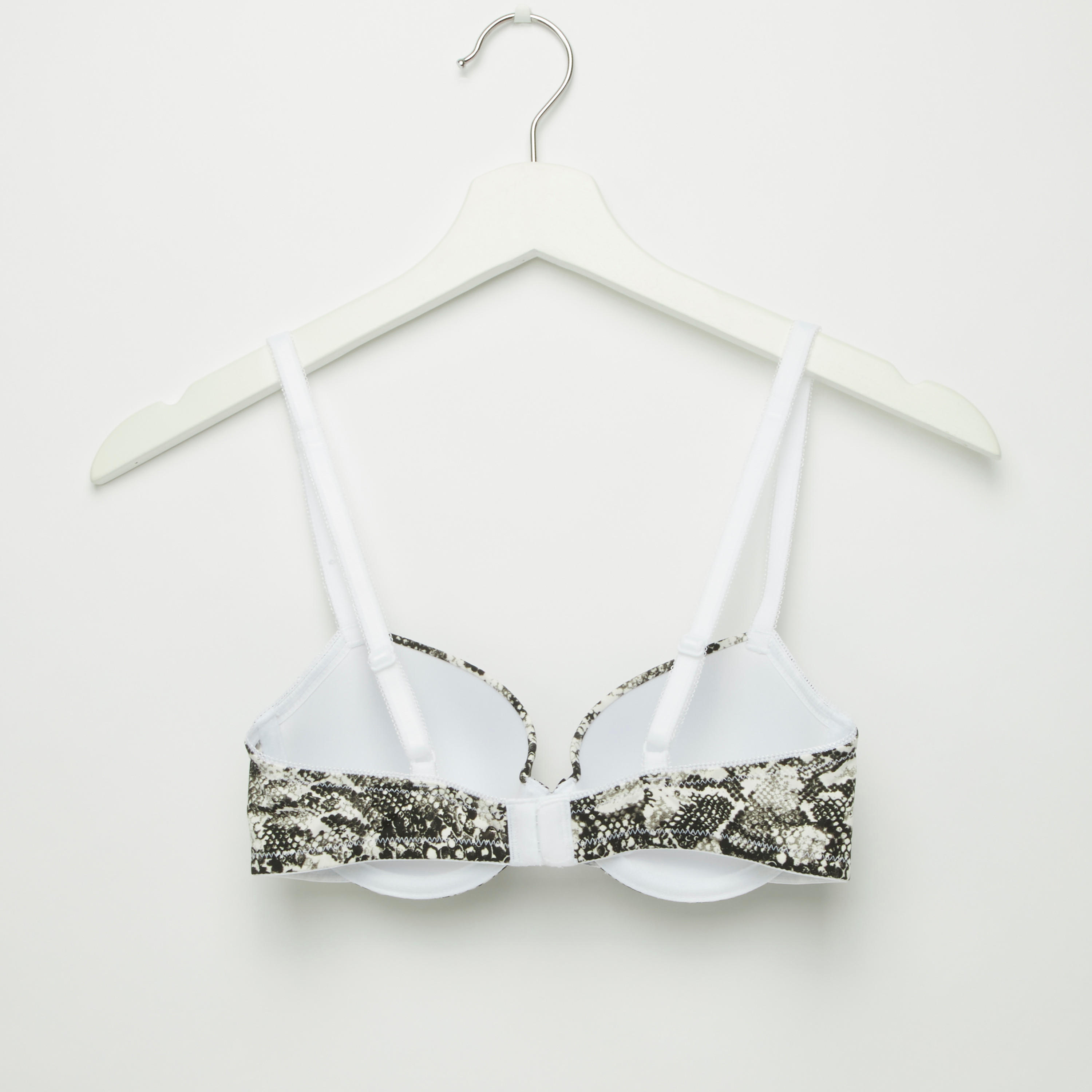 Set of 2 - Assorted Plunge Bra with Hook and Eye Closure-women-clothing-lingerie-bras-image-3