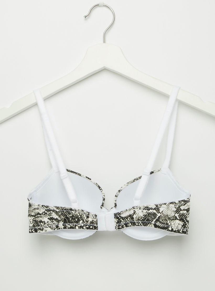 Set of 2 - Assorted Plunge Bra with Hook and Eye Closure-women-clothing-lingerie-bras-image-3