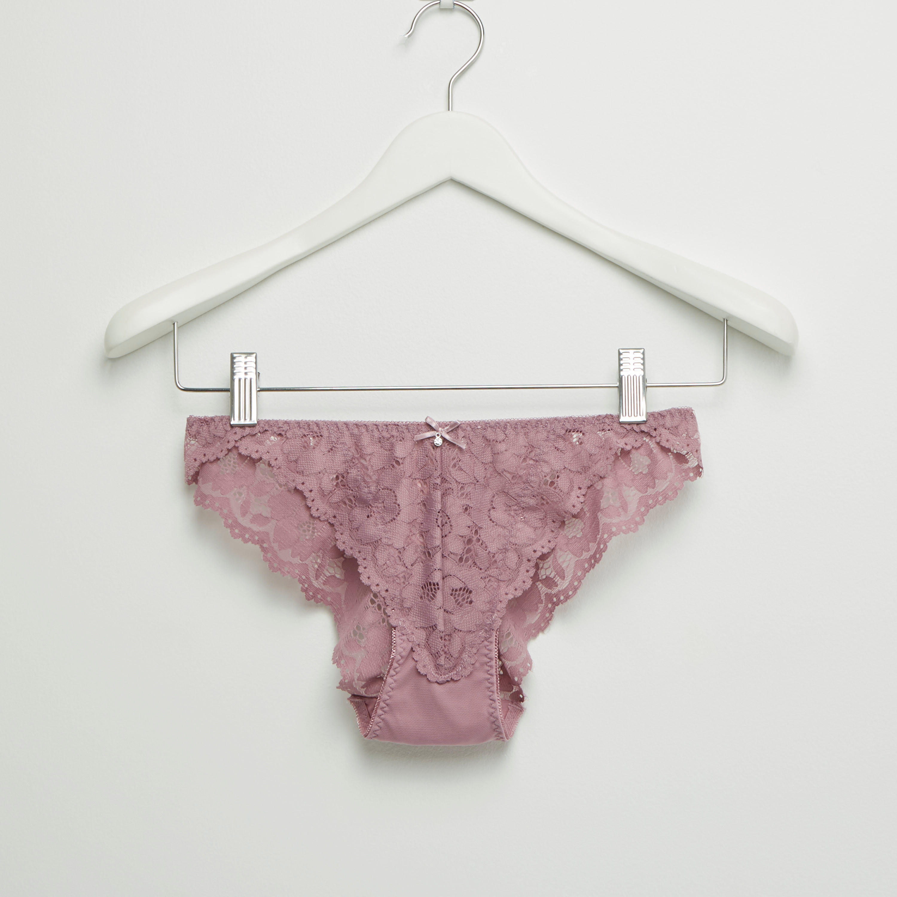 طقم سراويل داخلية وصدريّة ديمي دانتيل مبطّنة-women-clothing-lingerie-lingeriesets-image-2