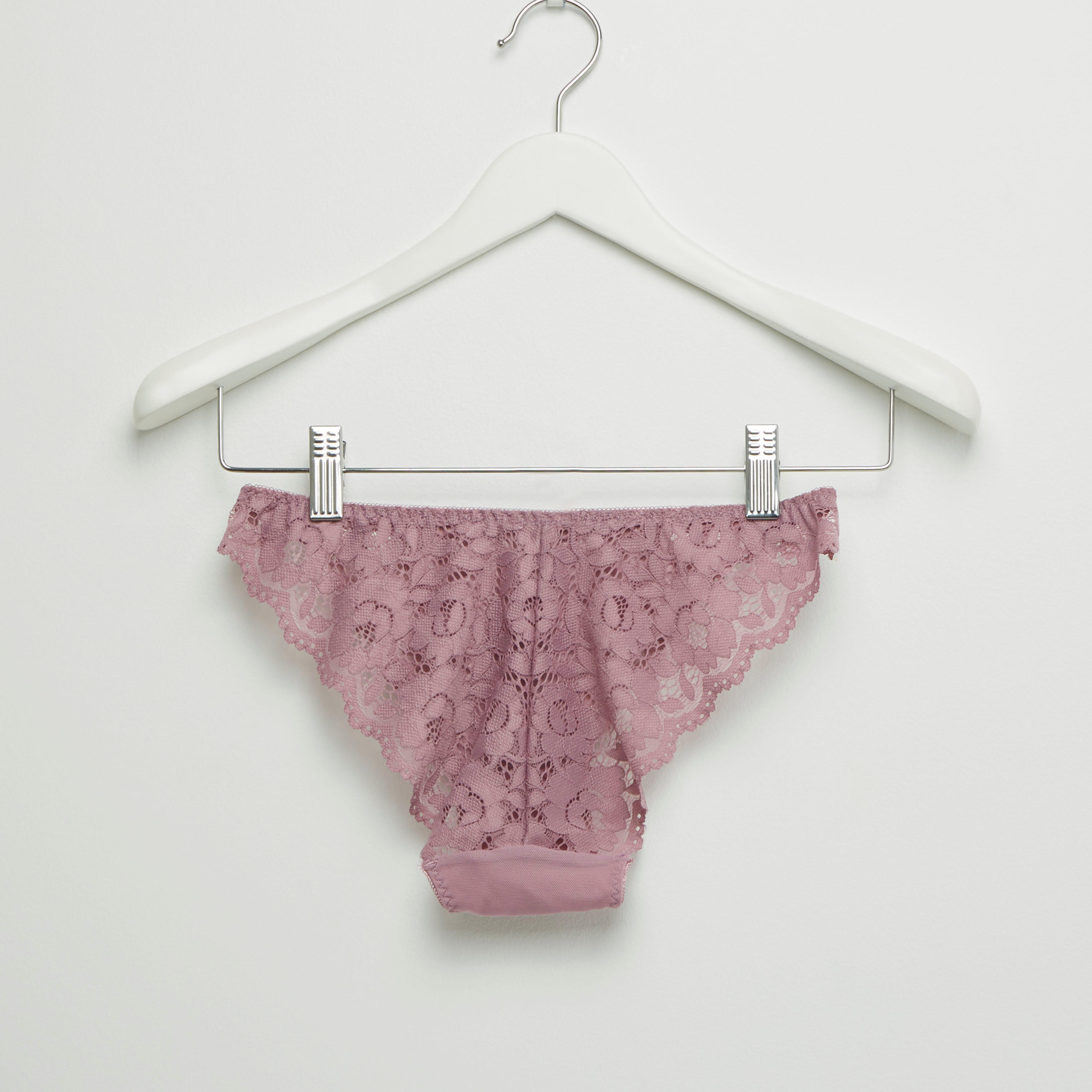 طقم سراويل داخلية وصدريّة ديمي دانتيل مبطّنة-women-clothing-lingerie-lingeriesets-image-1