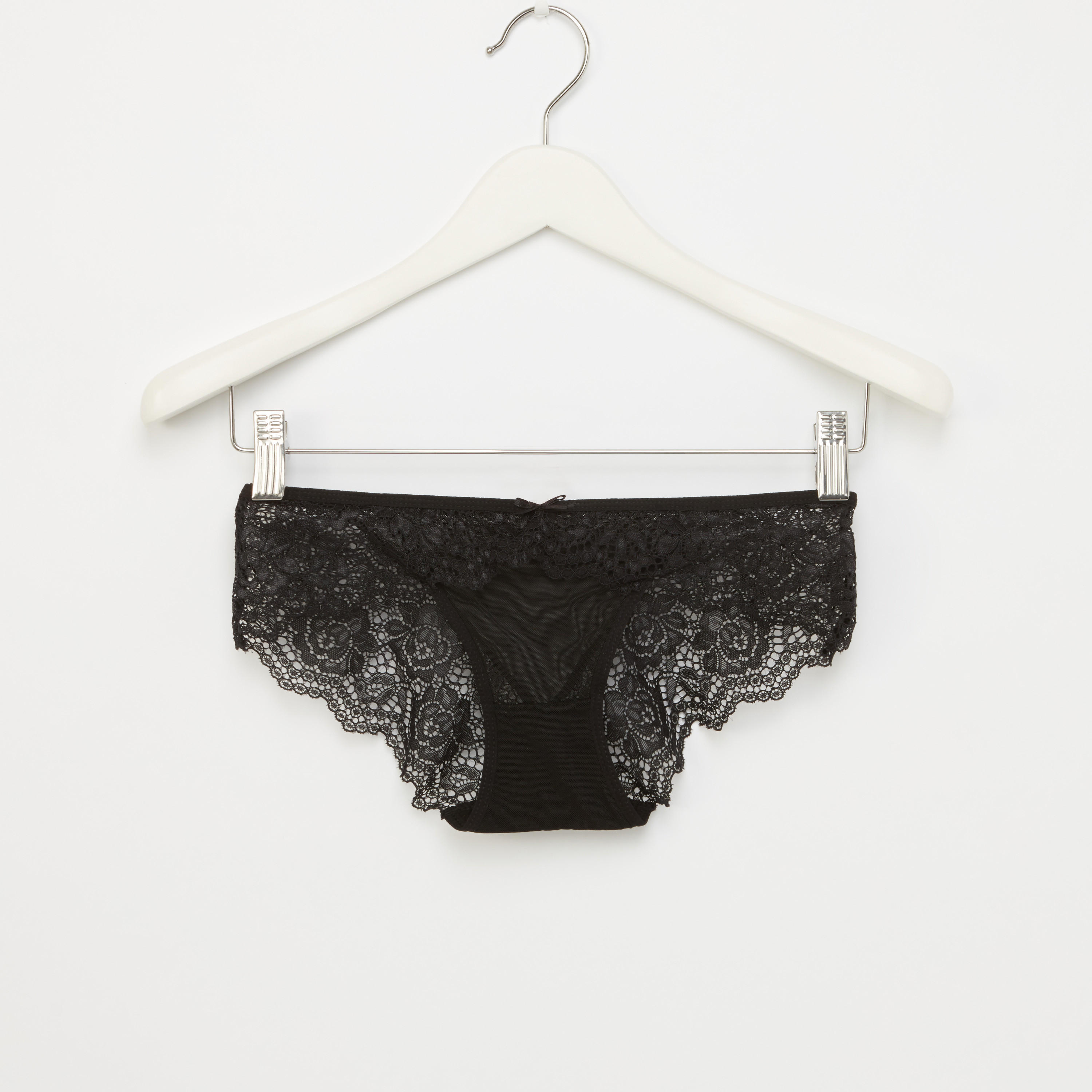 طقم سراويل داخلية وصدريّة بالكونيت مبطّنة بتفاصيل دانتيل-women-clothing-lingerie-lingeriesets-image-4