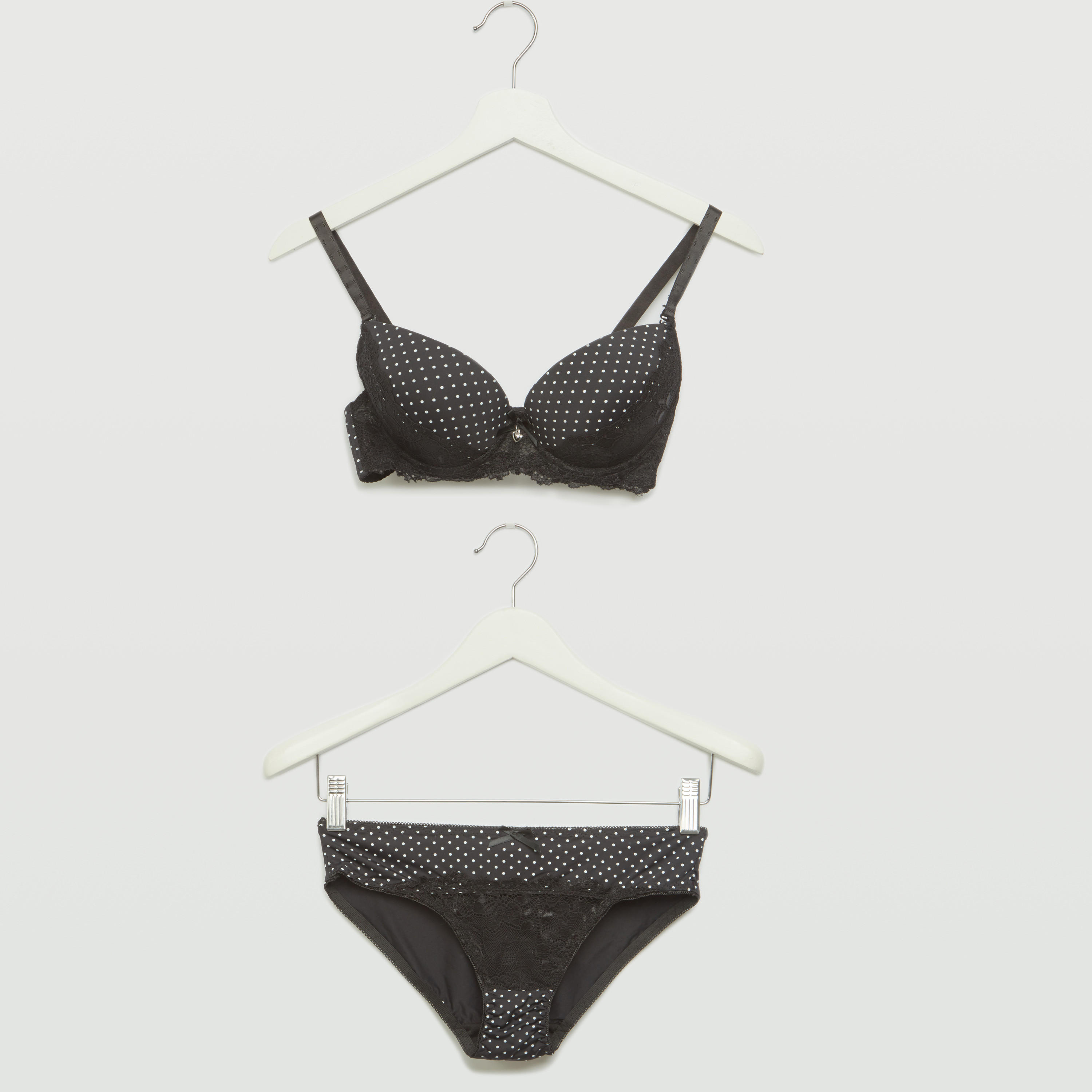 طقم سراويل داخلية وصدريّة بلانج مبطّنة بطبعات منقّطة-women-clothing-lingerie-lingeriesets-image-5