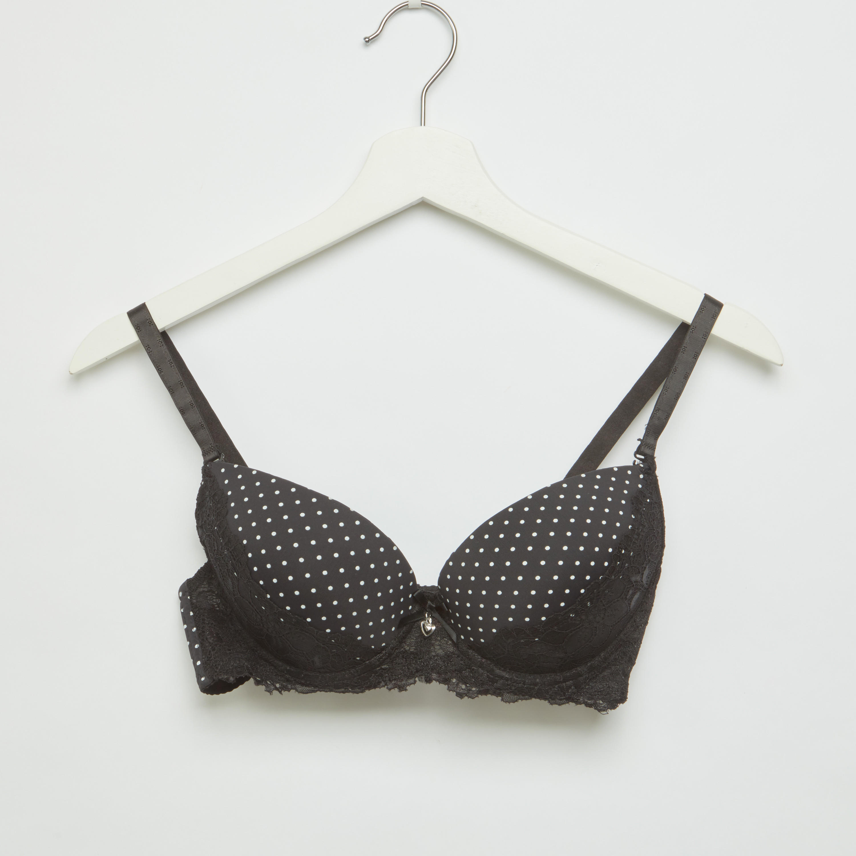 طقم سراويل داخلية وصدريّة بلانج مبطّنة بطبعات منقّطة-women-clothing-lingerie-lingeriesets-image-4